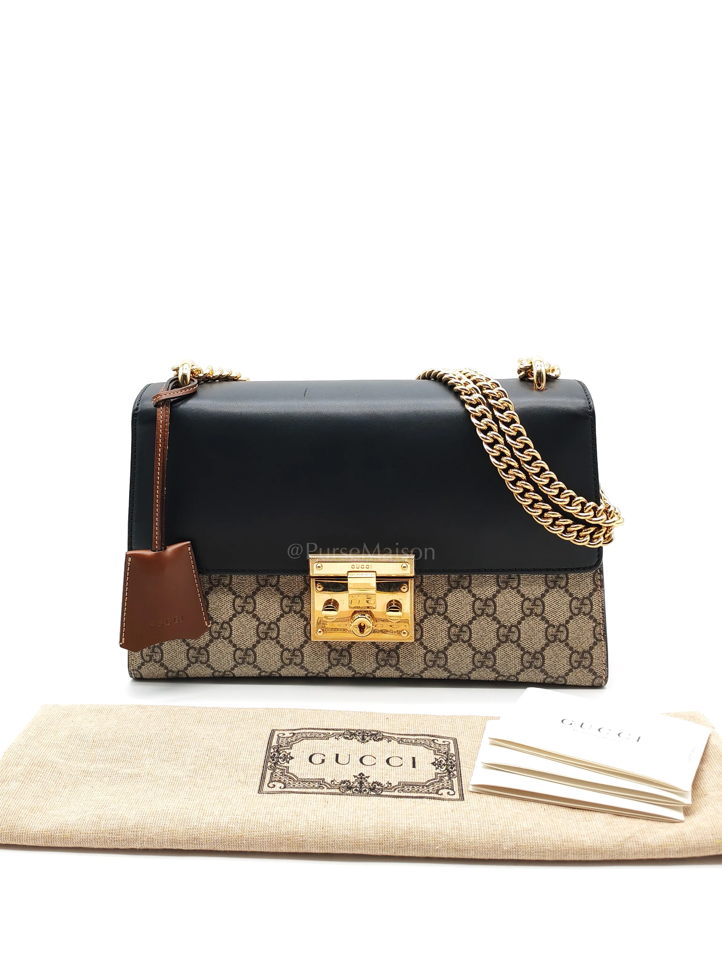 Gucci Padlock Shoulder Bag Medium in GG Supreme Canvas & Gold Hardware - Image 35