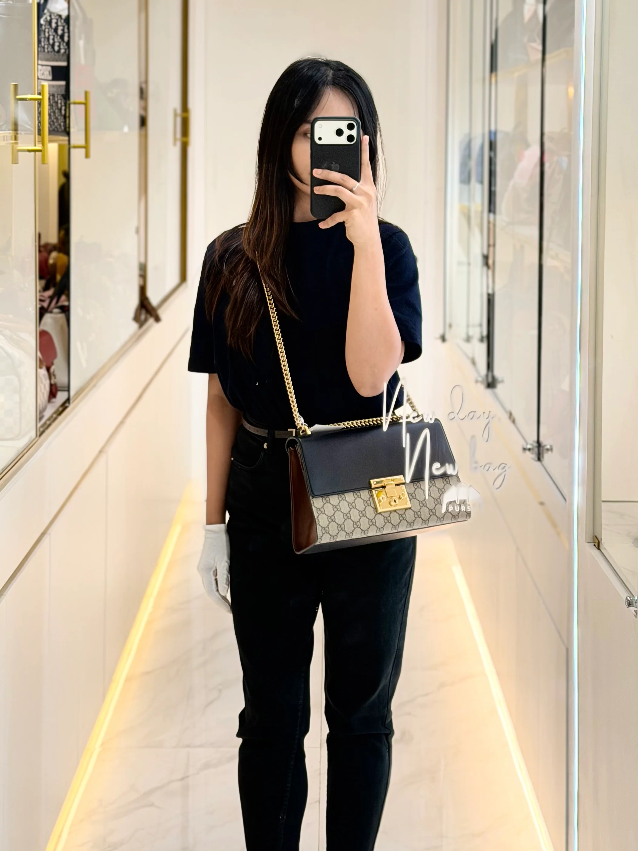 Gucci Padlock Shoulder Bag Medium in GG Supreme Canvas & Gold Hardware - Image 38
