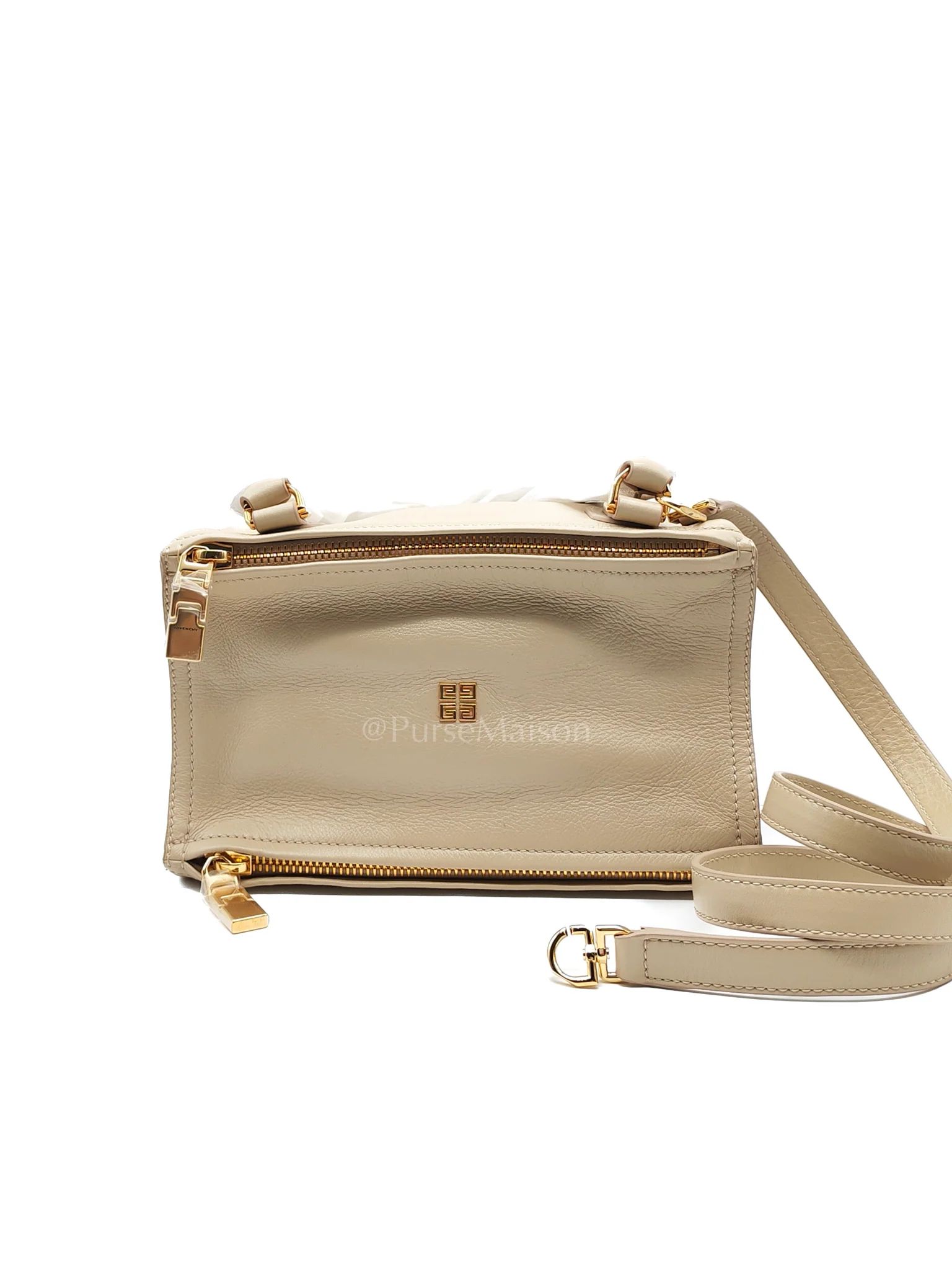 Givenchy Pandora Small in Natural Beige Calfskin Leather Gold Hardware