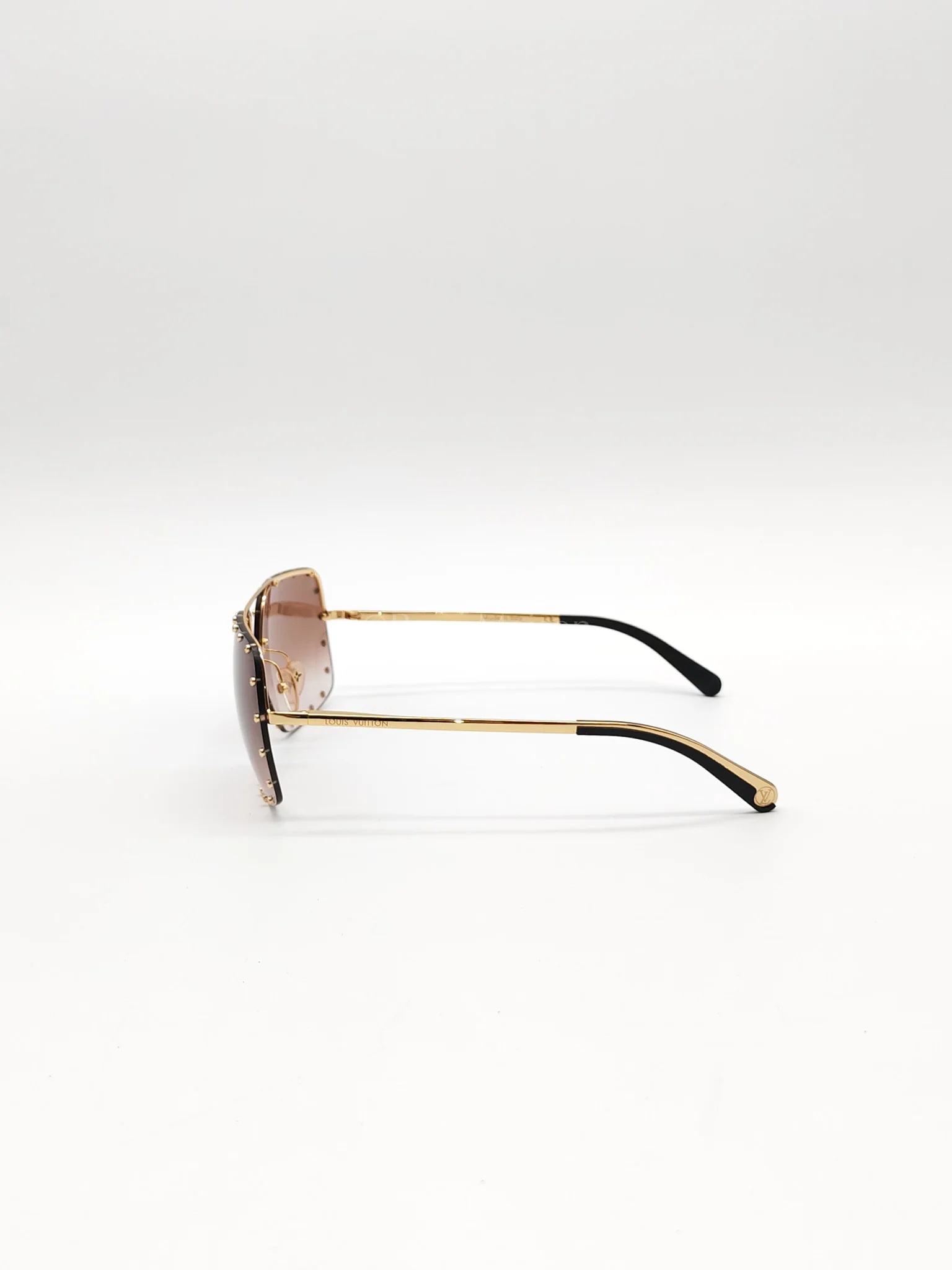 Louis Vuitton Party Square Sunglasses Women's Brown - Image 4