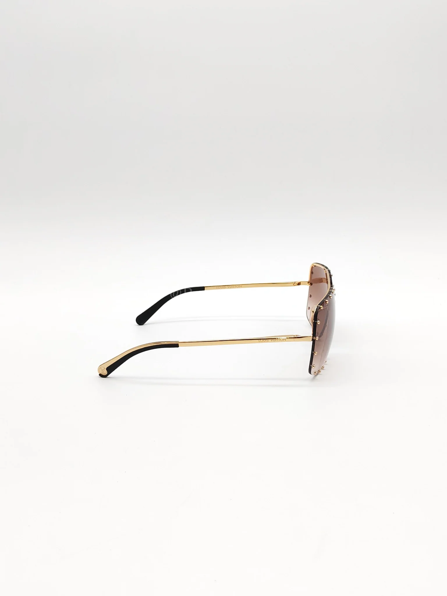 Louis Vuitton Party Square Sunglasses Women's Brown - Image 5