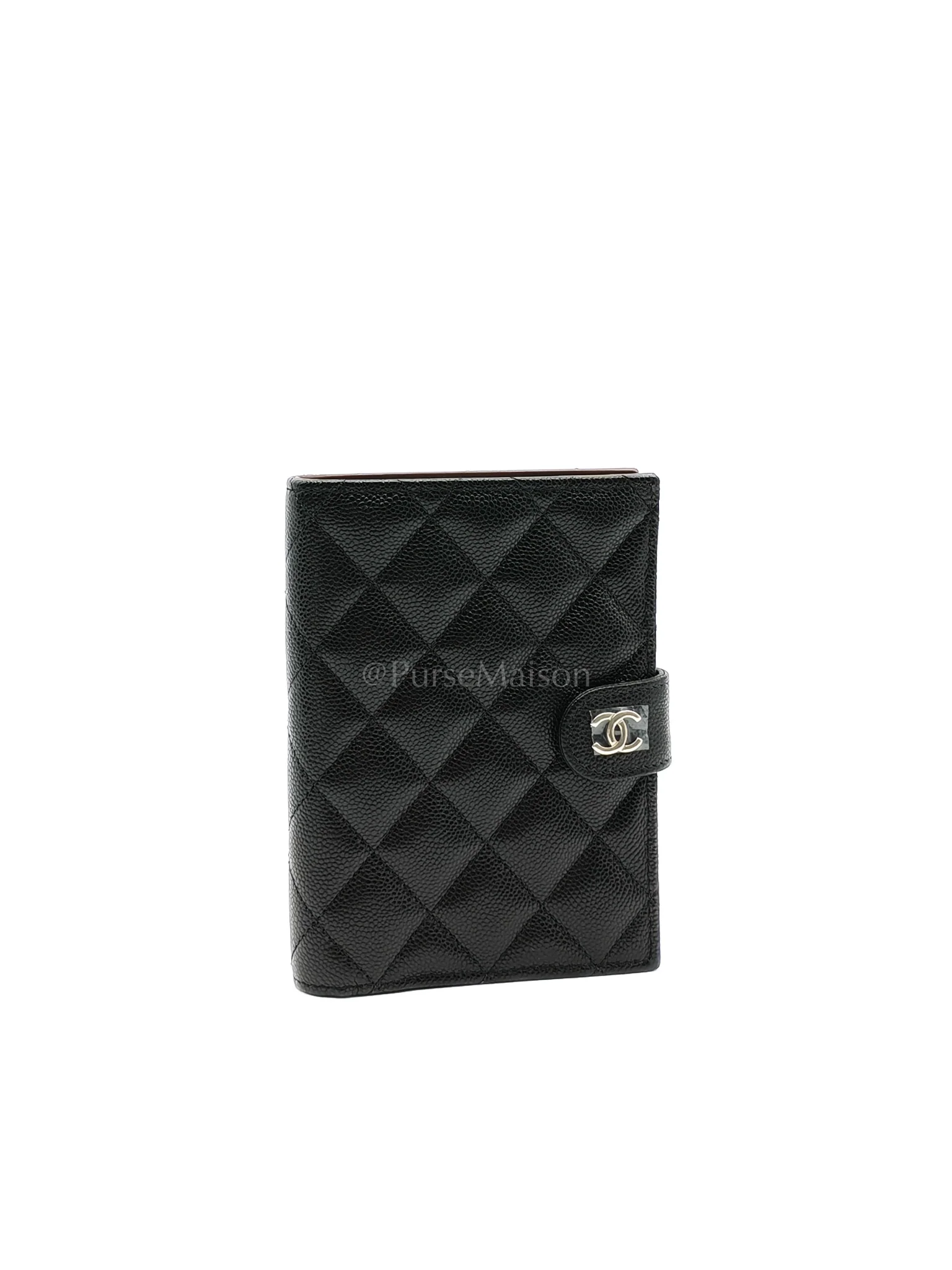 Chanel Passport Holder in Black Caviar Leather and Light Gold Hardware (Microchip) TK****2G - Image 3