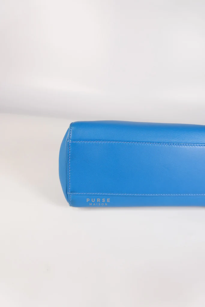 Fendi Mini Peekaboo Bicolor Light Blue and Orange Strap Bag - Image 14