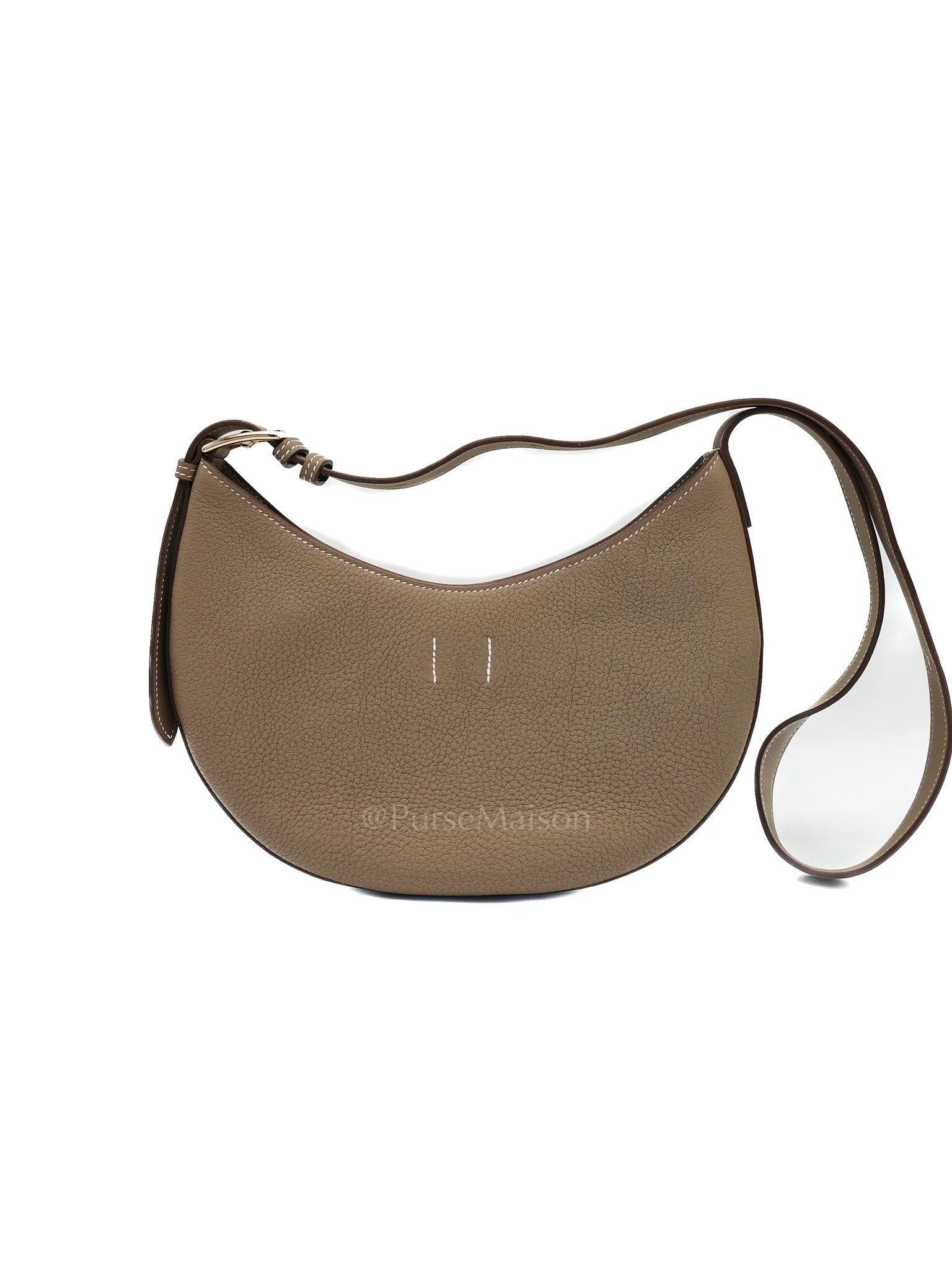 Hermes Petite Arcon Etoupe Togo and Swift Leather in Gold Hardware Stamp W (2024) - Image 4