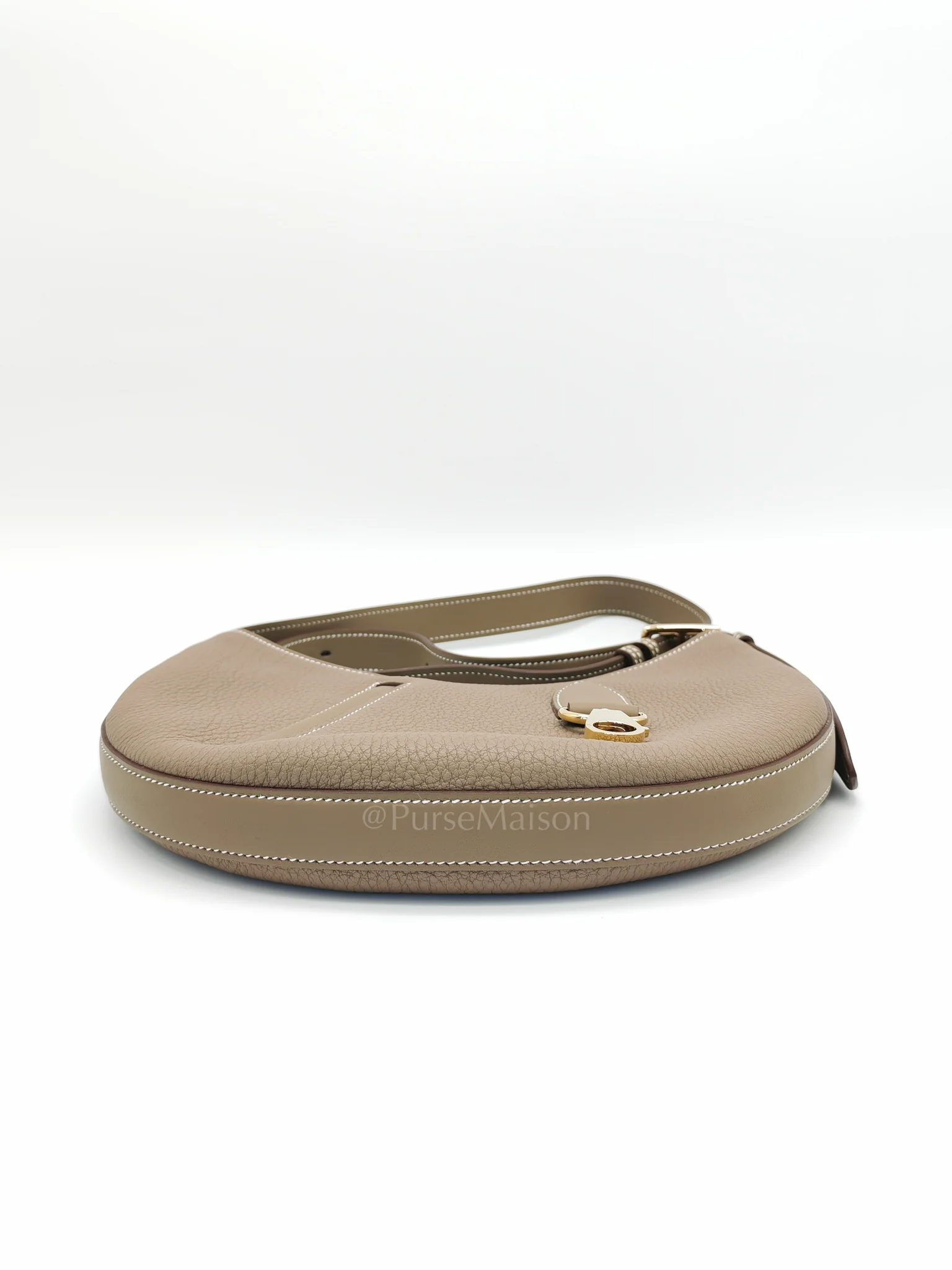 Hermes Petite Arcon Etoupe Togo and Swift Leather in Gold Hardware Stamp W (2024) - Image 7