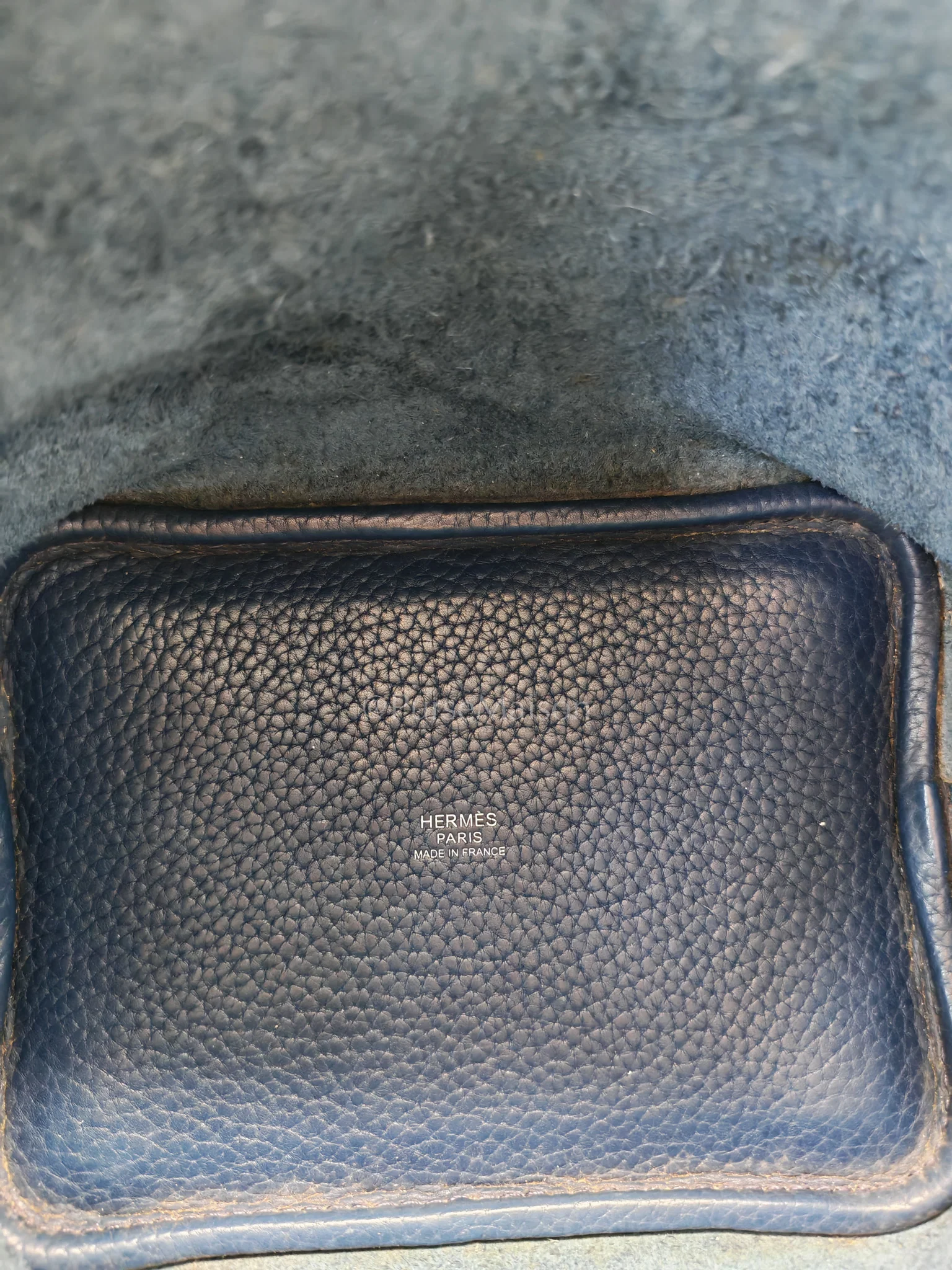 Hermes Picotin 18 in Blue Clemence Leather and Palladium Hardware Stamp M Square (2009) - Image 25