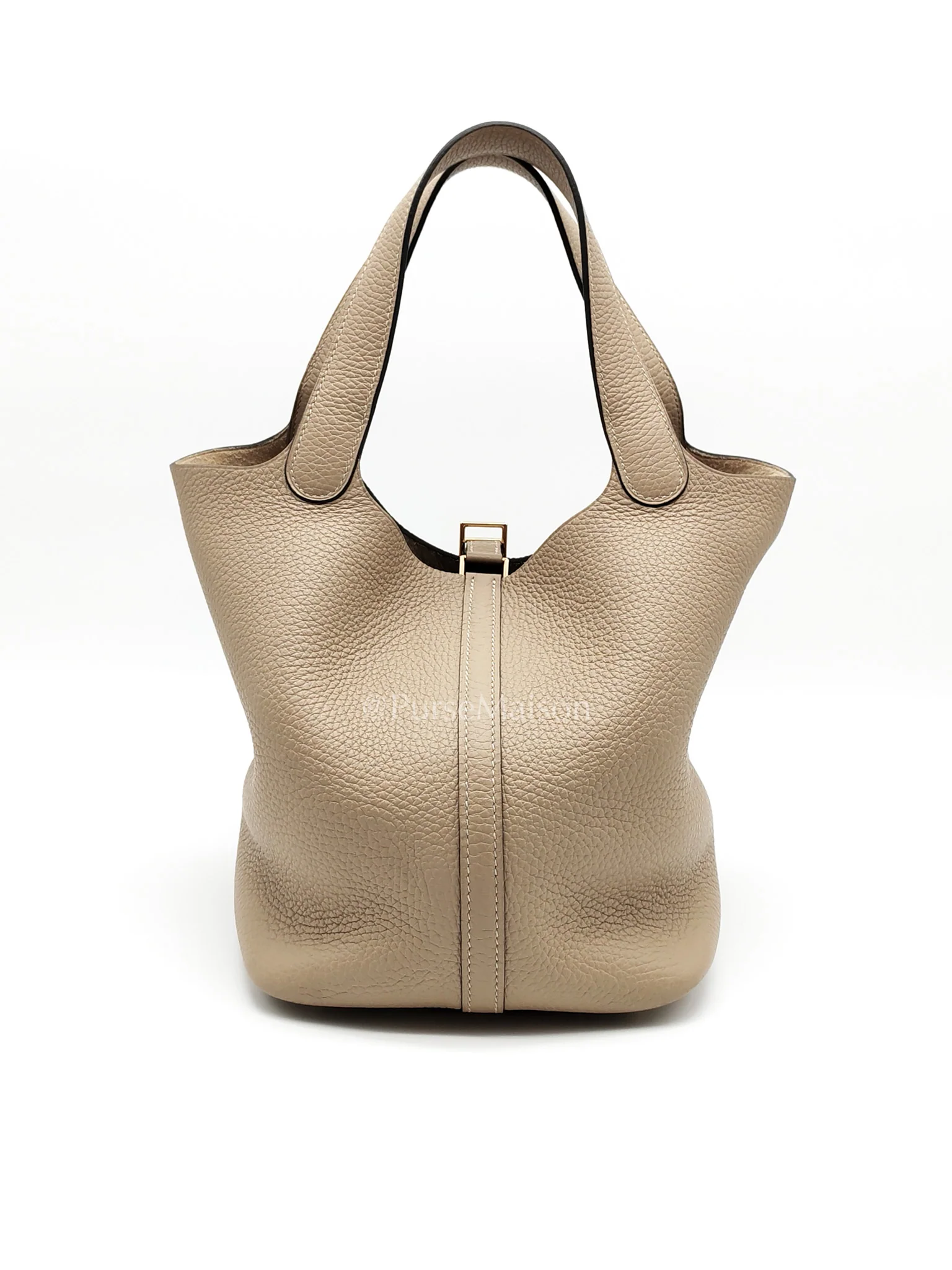 Hermes Picotin 22 Trench in Clemence Leather and Gold Hardware Stamp U (2022) - Image 4