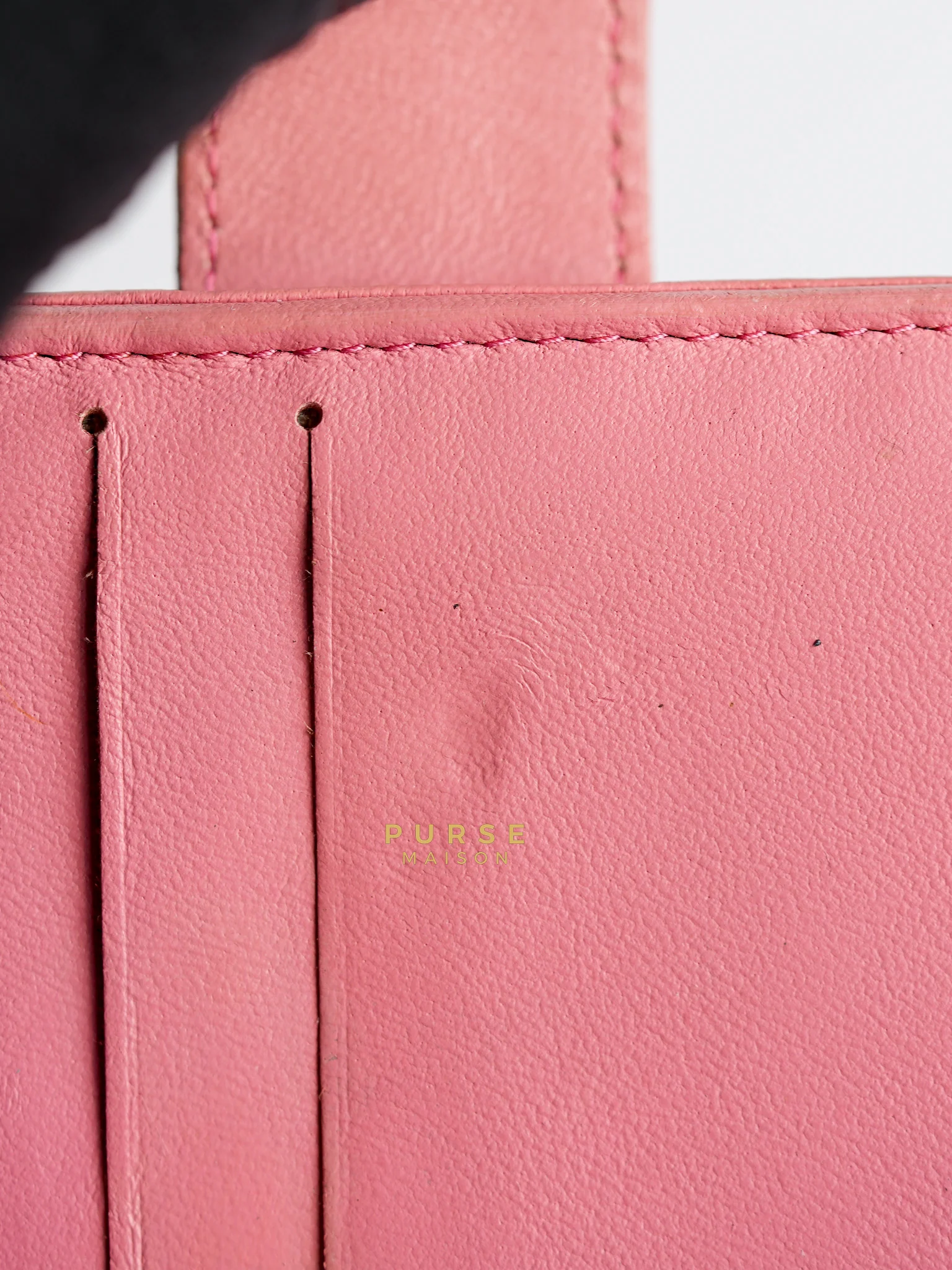 Chanel Bifold Compact Wallet in Pink Lambskin Leather and Silver Hardware Series 16 - Image 38