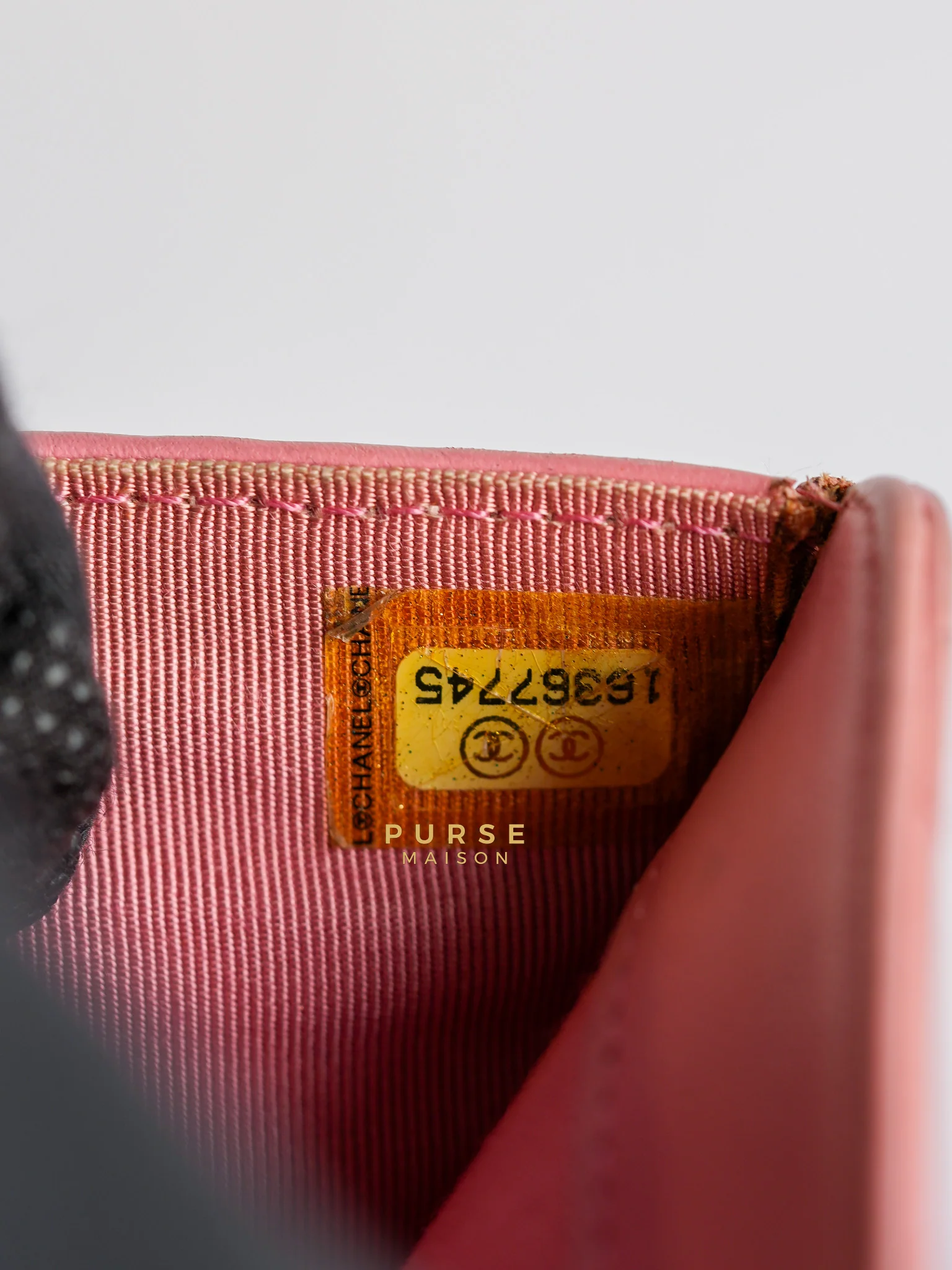 Chanel Bifold Compact Wallet in Pink Lambskin Leather and Silver Hardware Series 16 - Image 41