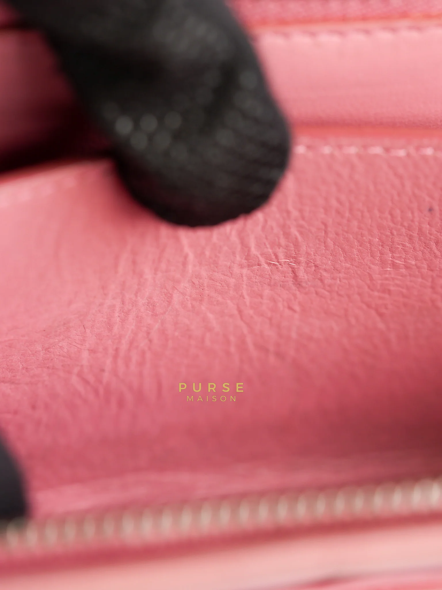 Chanel Bifold Compact Wallet in Pink Lambskin Leather and Silver Hardware Series 16 - Image 46