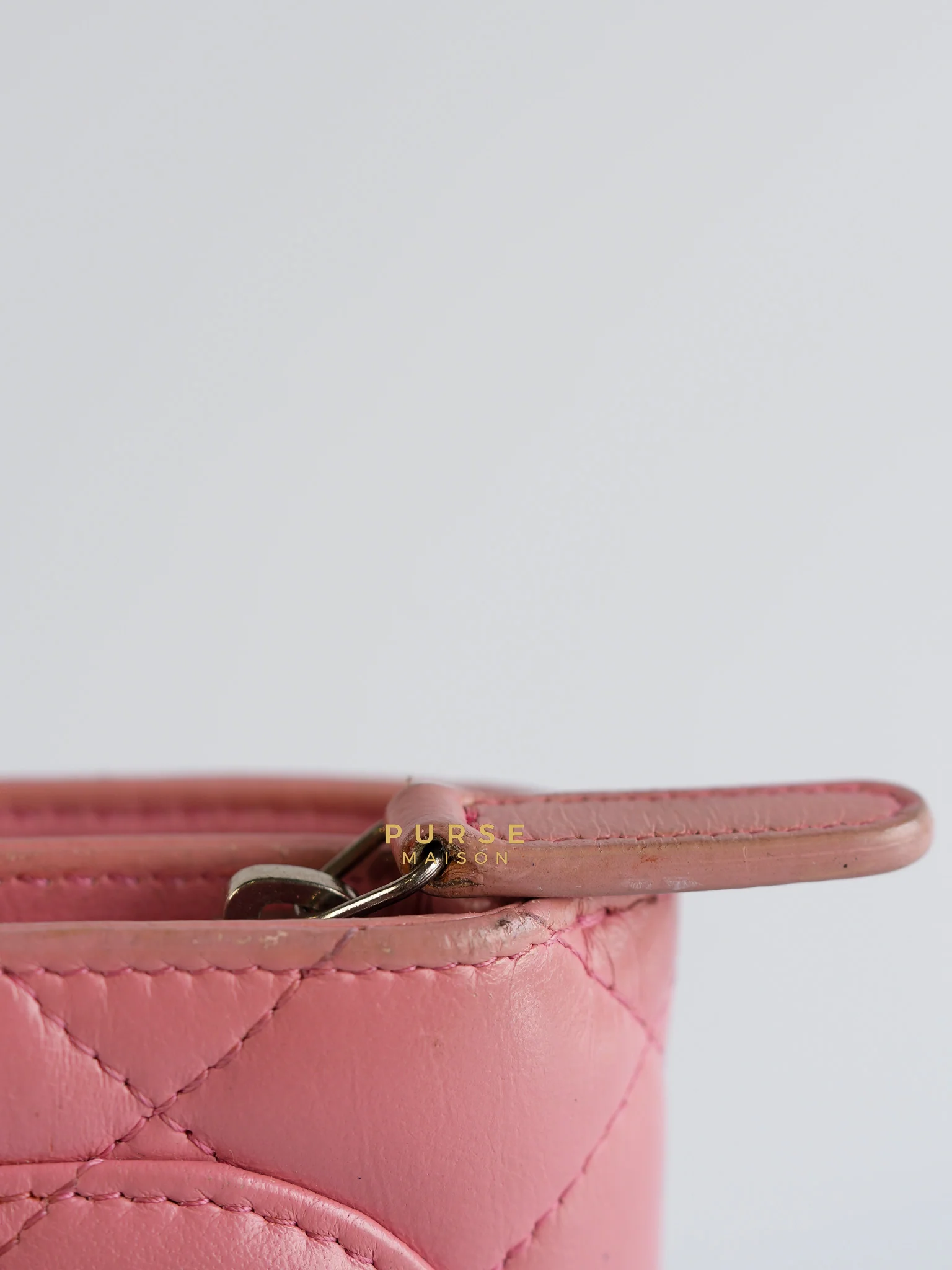 Chanel Bifold Compact Wallet in Pink Lambskin Leather and Silver Hardware Series 16 - Image 55