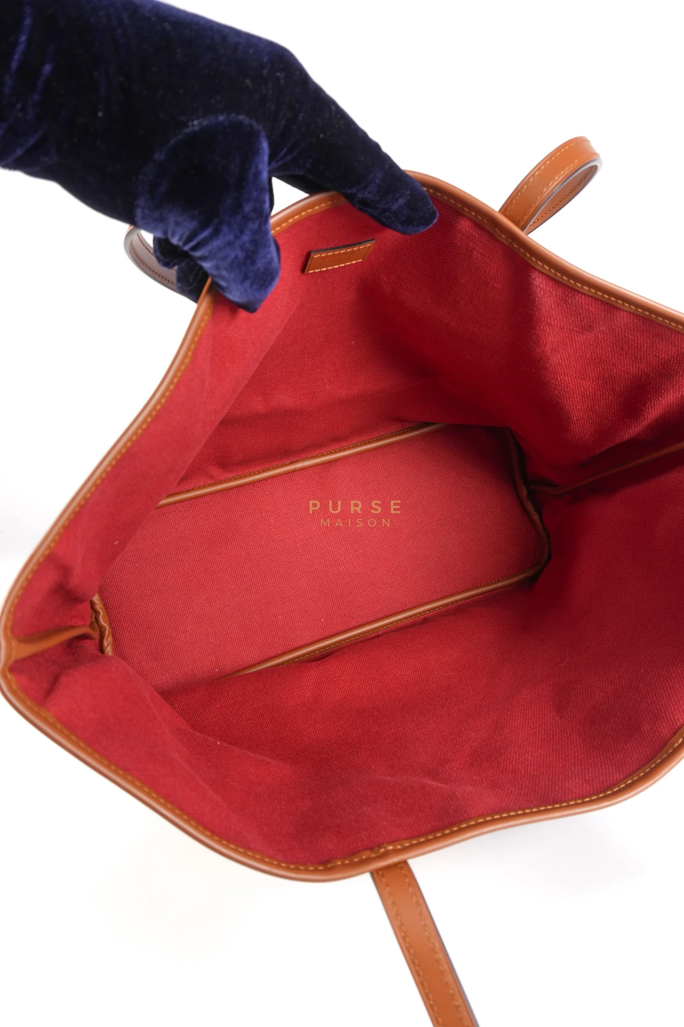 Moynat Oh! Ruban Canvas Tote Bag Blue - Image 15