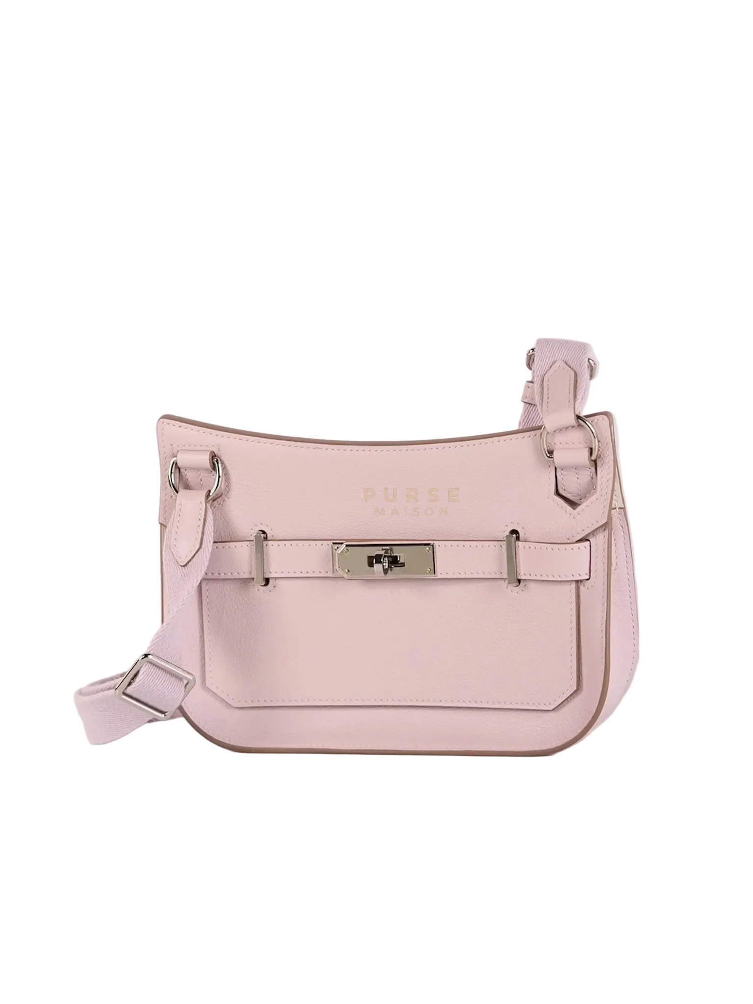 Hermes Jypsiere Mini Mauve Pale In Palladium Hardware Stamp B (2023) - Image 2