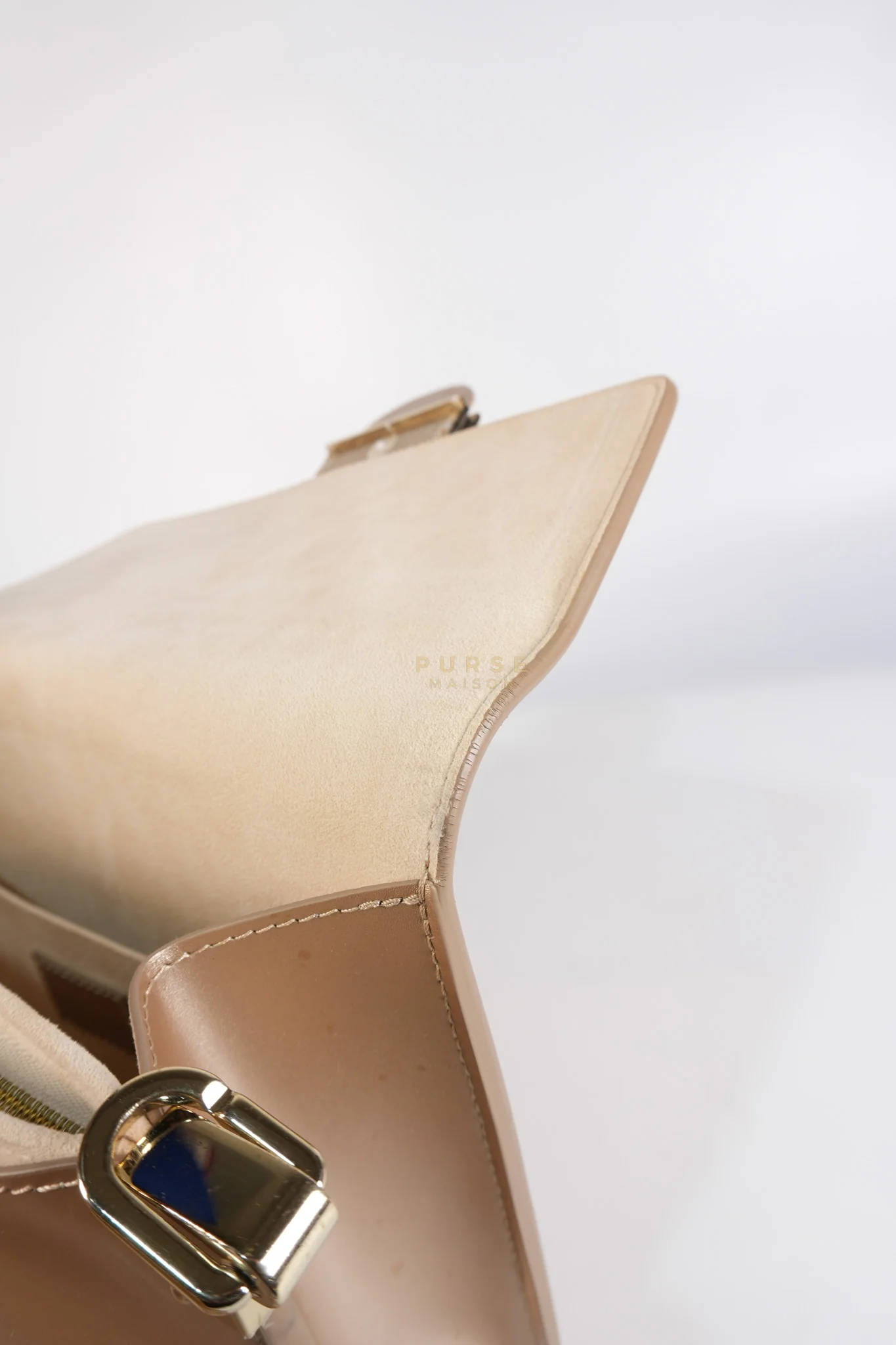 Louis Vuitton Dauphine PM in Metallic Gold Grained Calfskin Leather (Microchip) - Image 24
