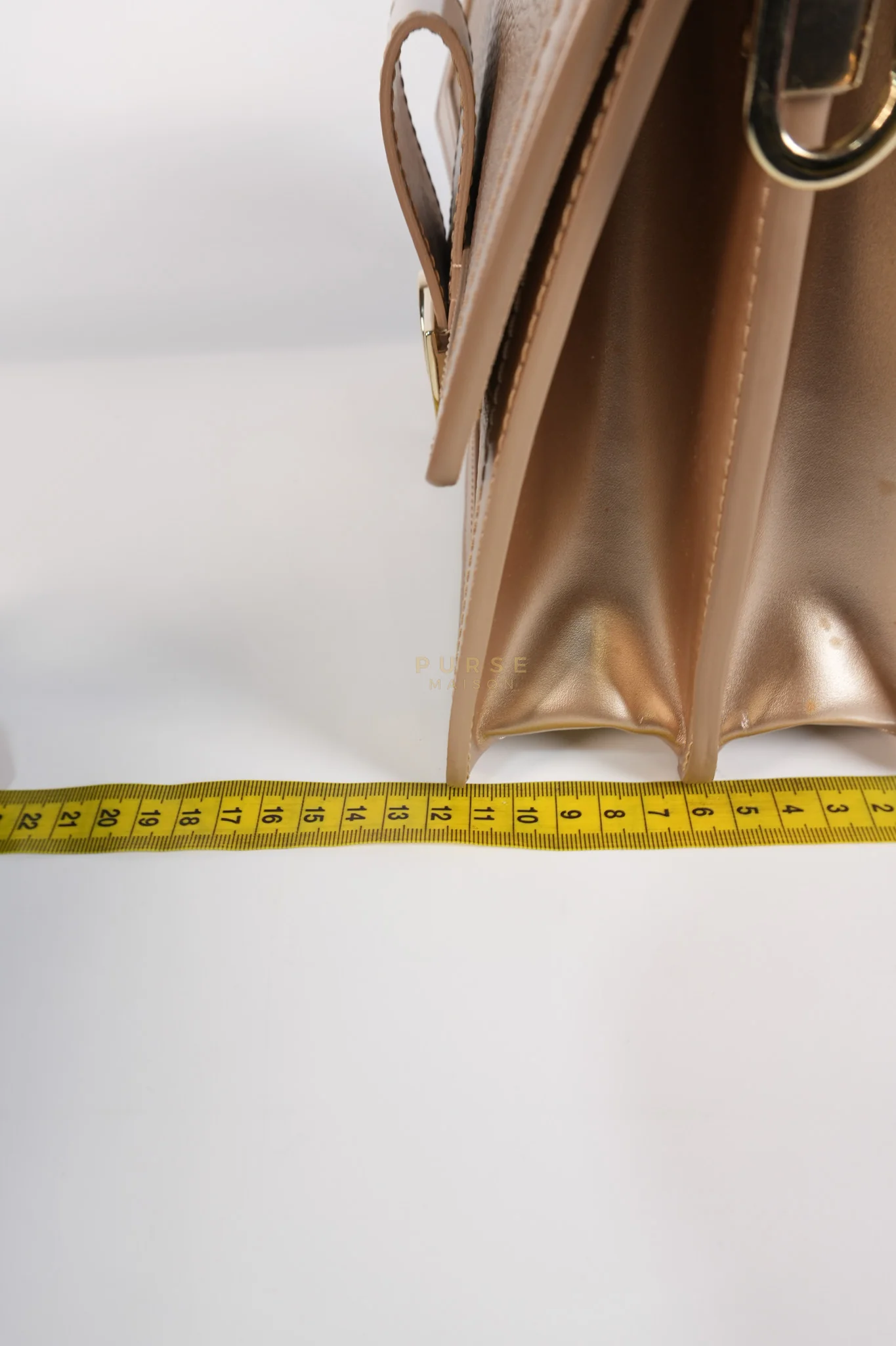 Louis Vuitton Dauphine PM in Metallic Gold Grained Calfskin Leather (Microchip) - Image 35