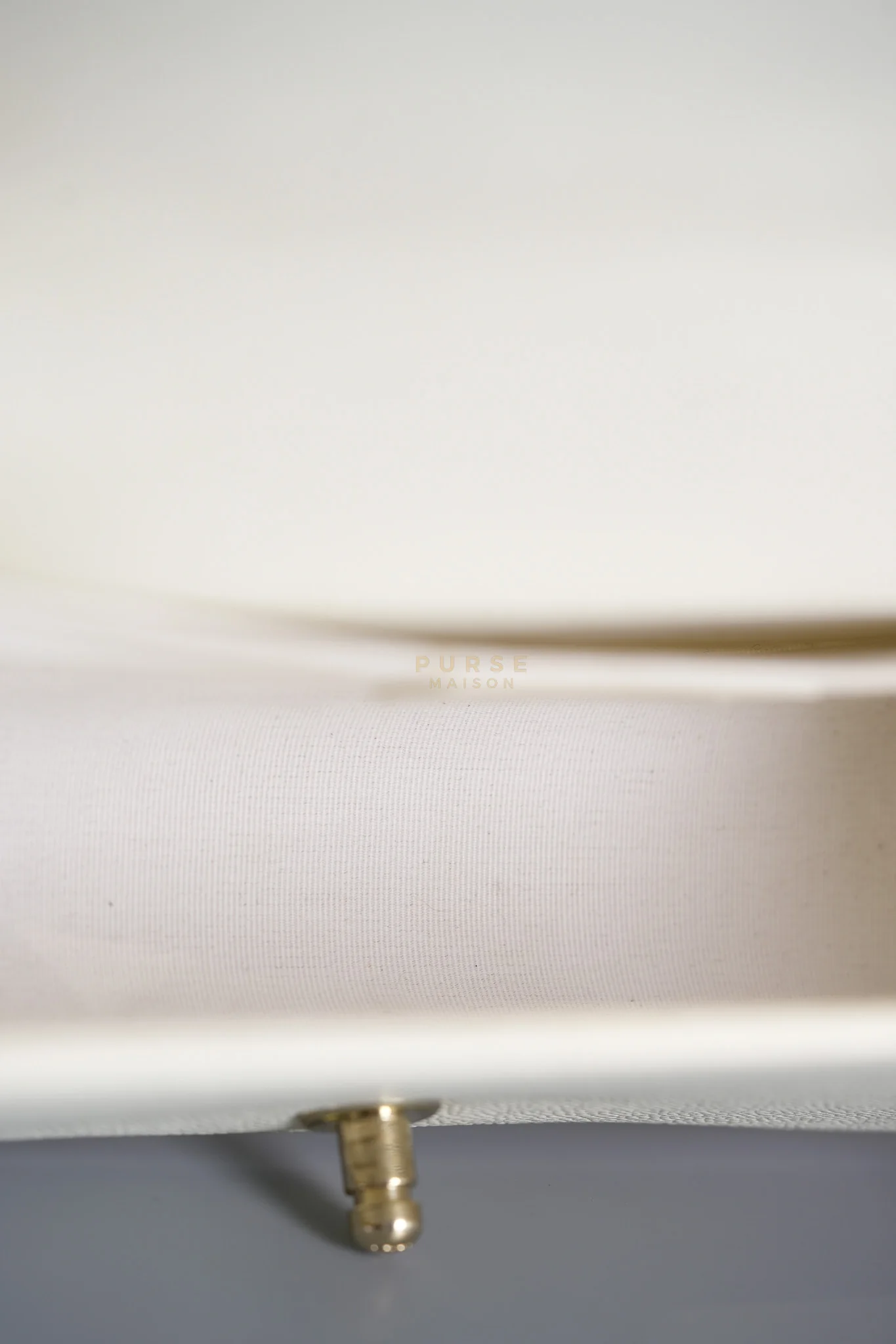 Chanel Boy Old Medium in Off White Caviar Leather and Light Gold Hardware (Microchip) - Image 34