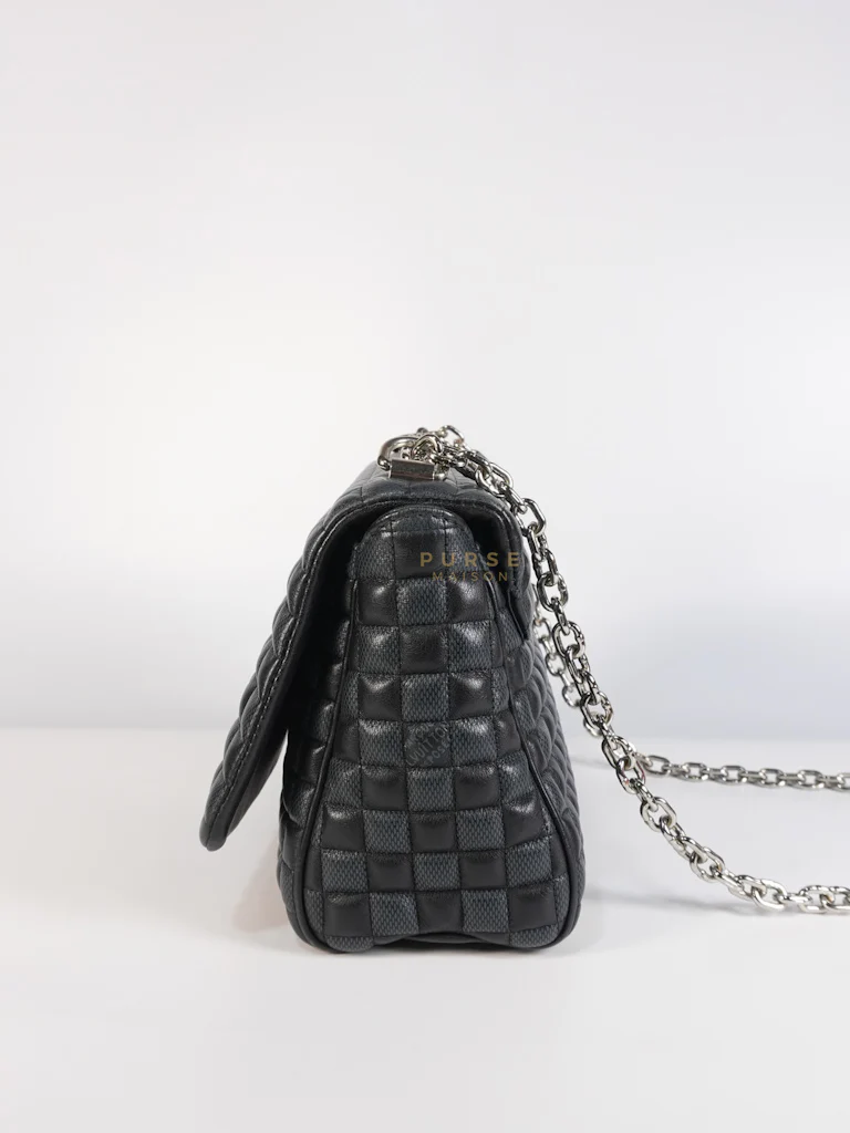 Louis Vuitton Twist Lock MM in Damier Graphite Calf Leather (Microchipped) - Image 5