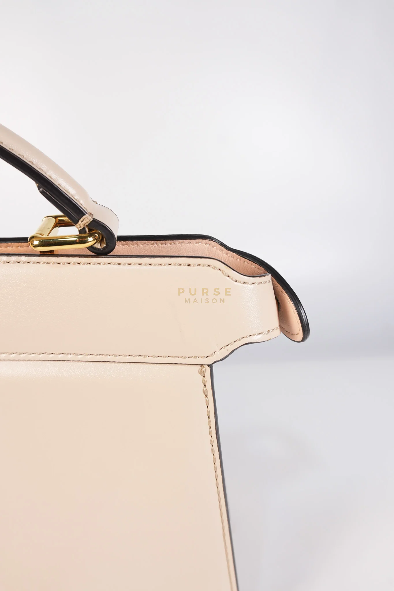 Fendi Peekaboo I See U East West Nappa Pink Leather - Image 15