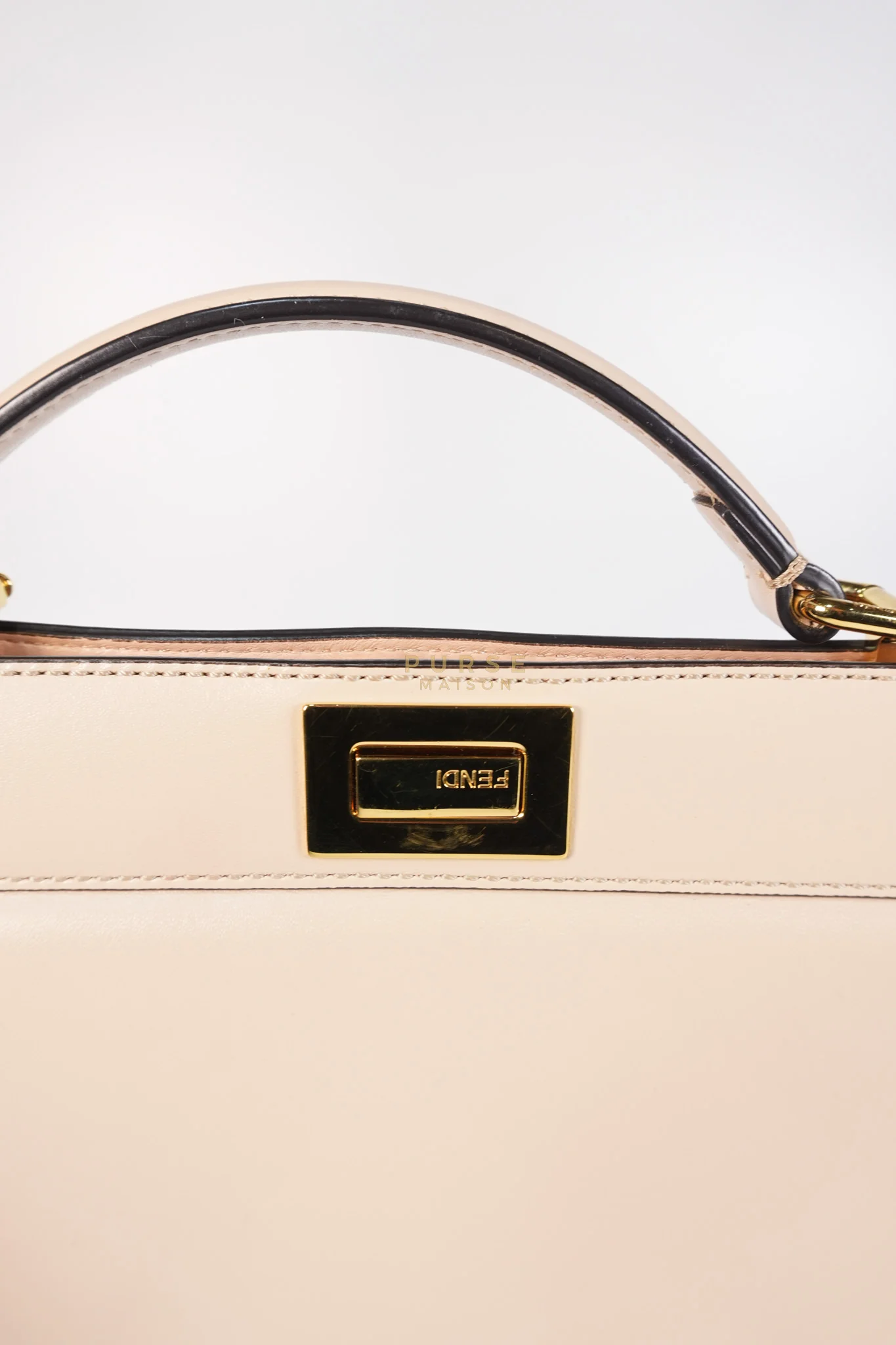 Fendi Peekaboo I See U East West Nappa Pink Leather - Image 18