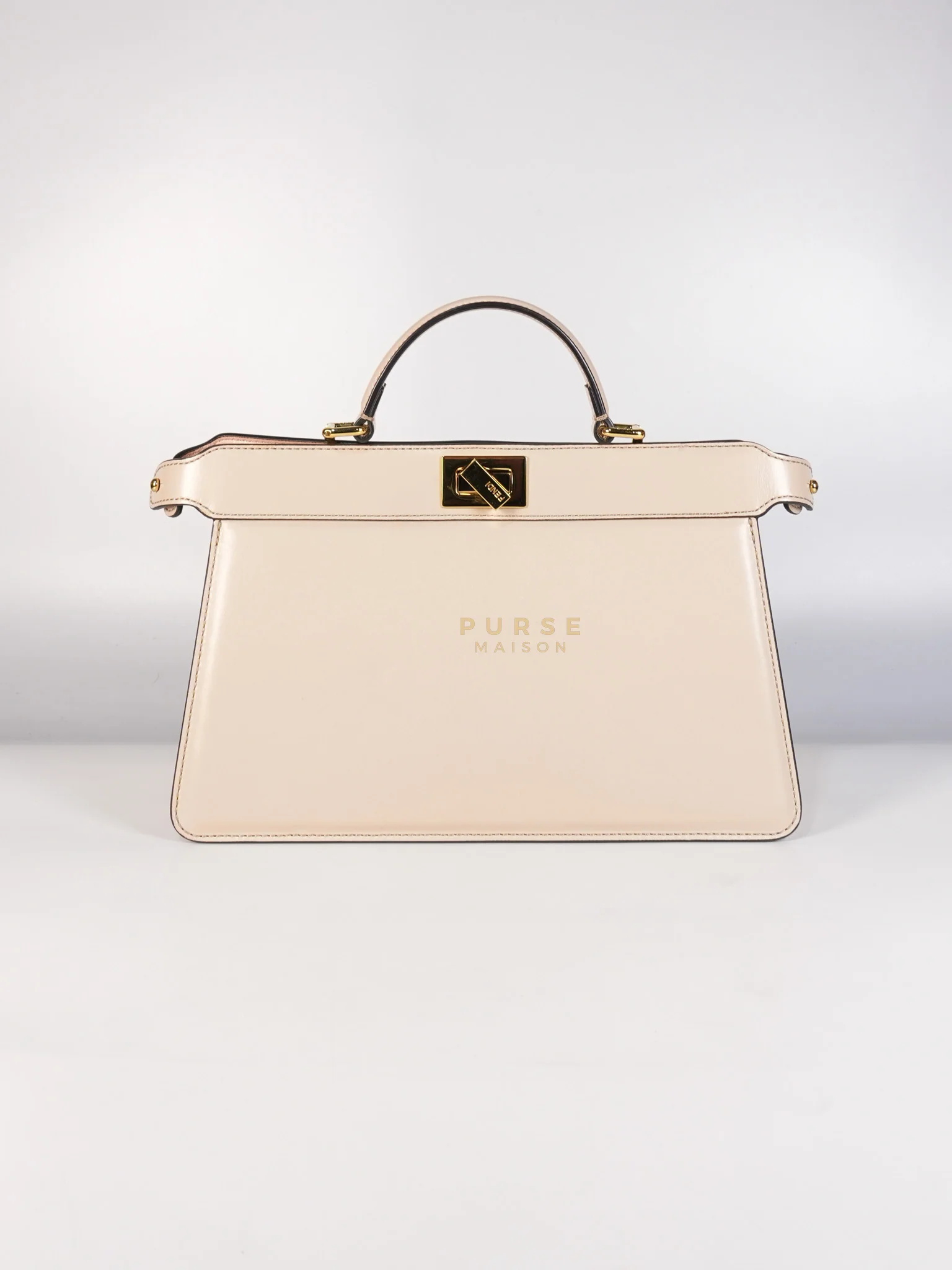 Fendi Peekaboo I See U East West Nappa Pink Leather - Image 4