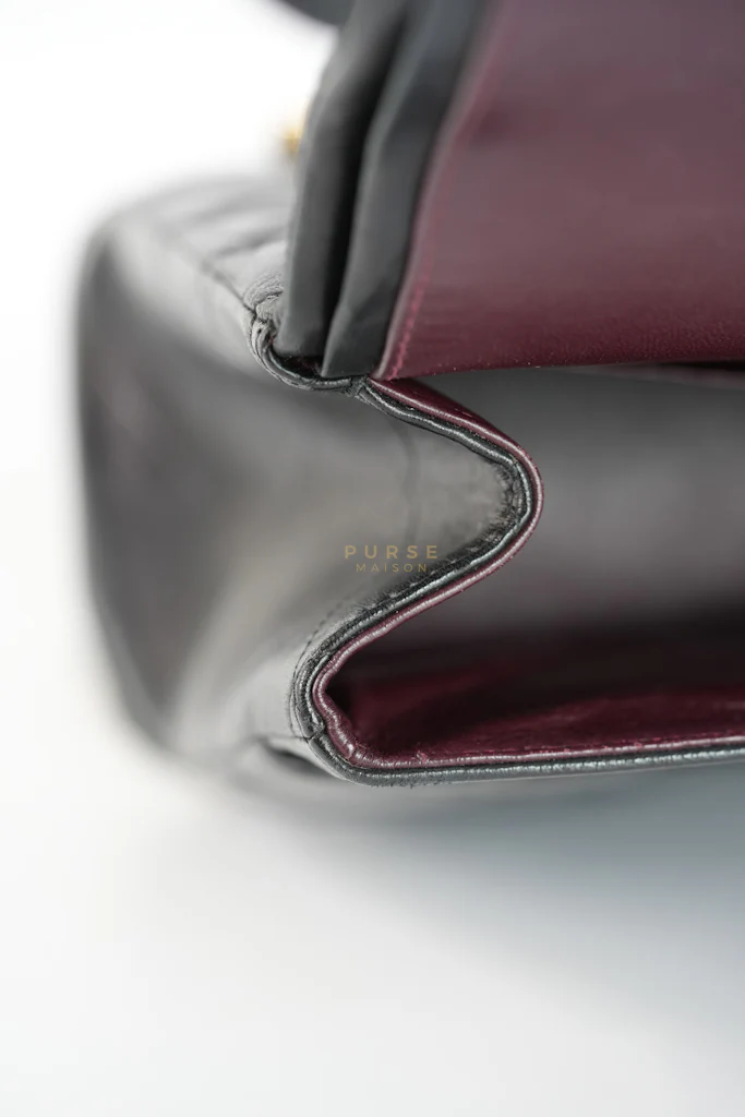 Chanel Classic Double Flap Maxi in Black Lambskin Leather and Gold Hardware Series 14 - Image 50