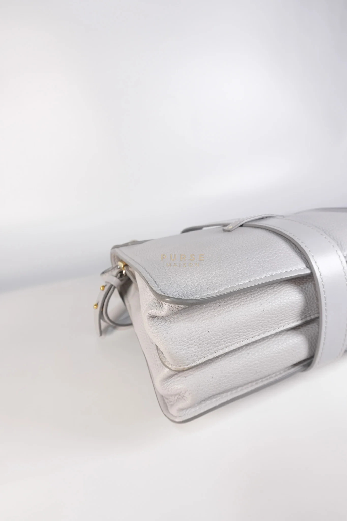 Chloe Aby Day Bag Small in Light Gray - Image 10