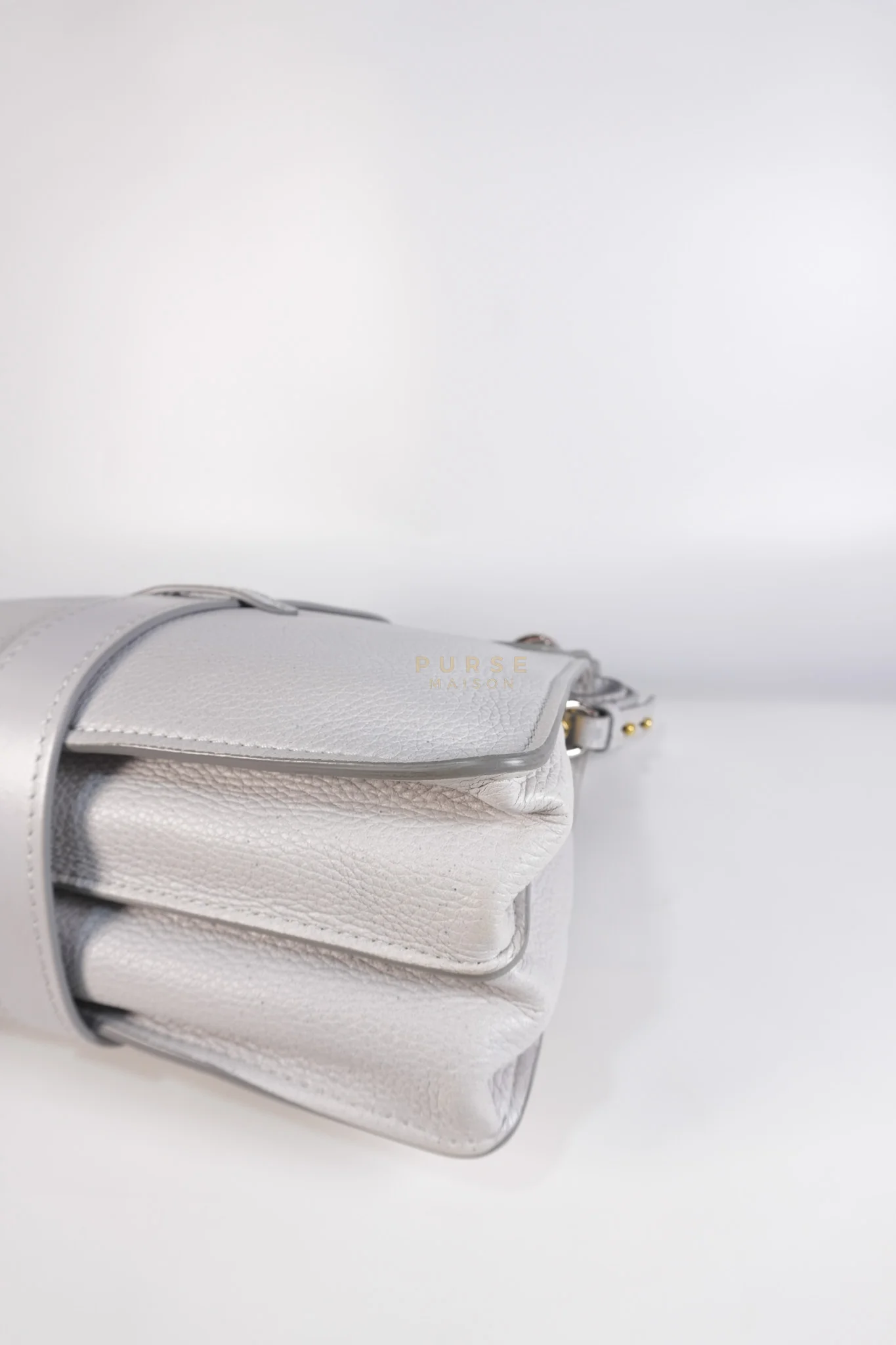 Chloe Aby Day Bag Small in Light Gray - Image 11