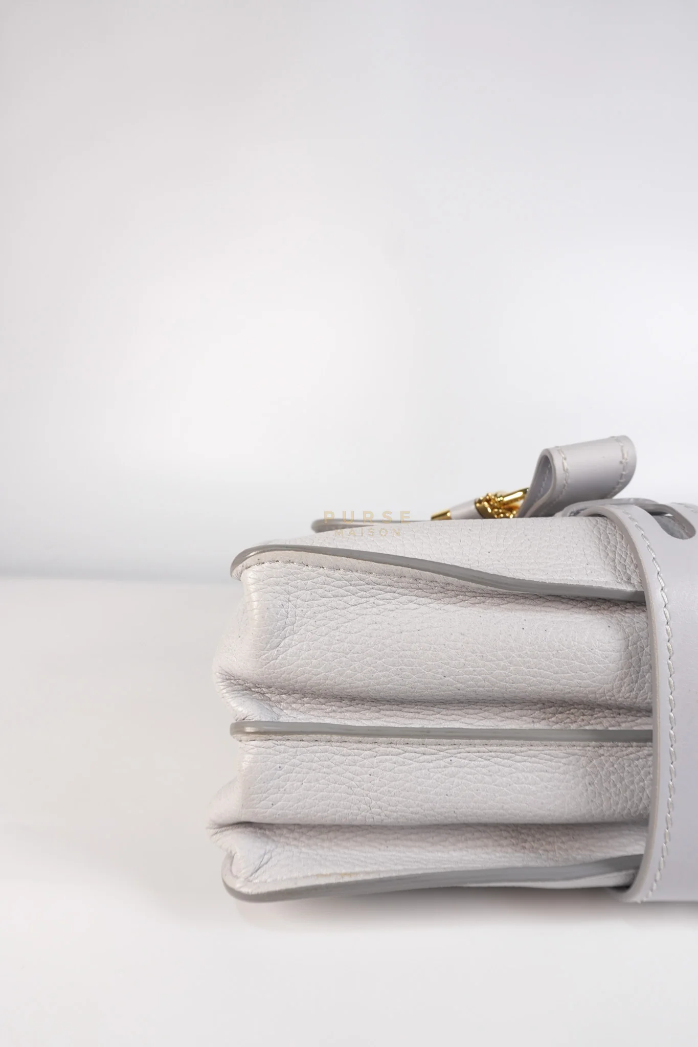 Chloe Aby Day Bag Small in Light Gray - Image 14