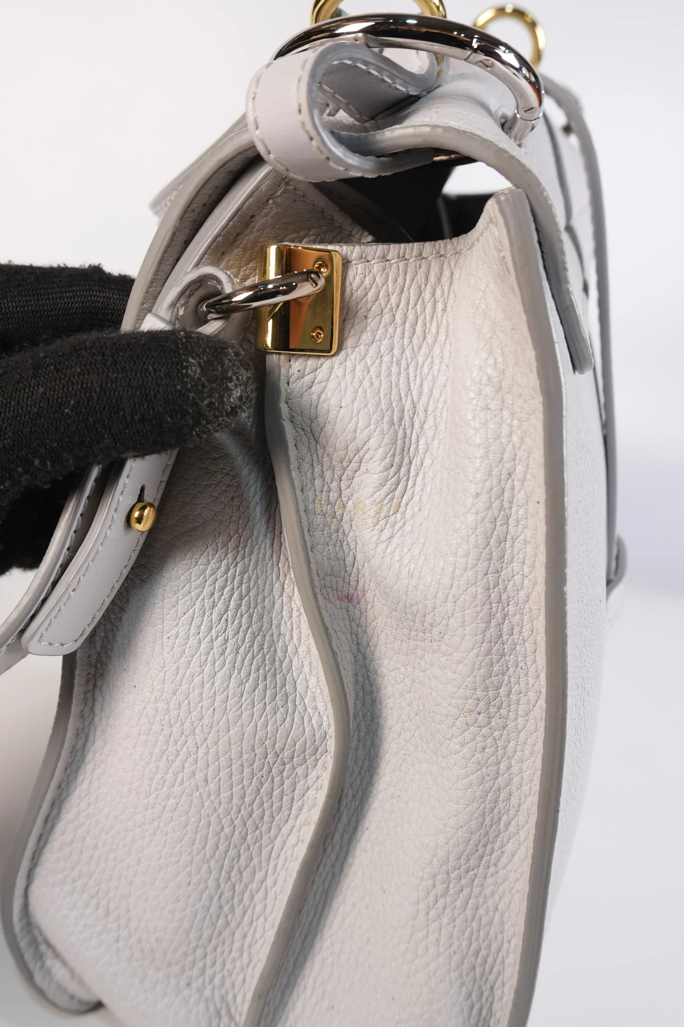 Chloe Aby Day Bag Small in Light Gray - Image 18