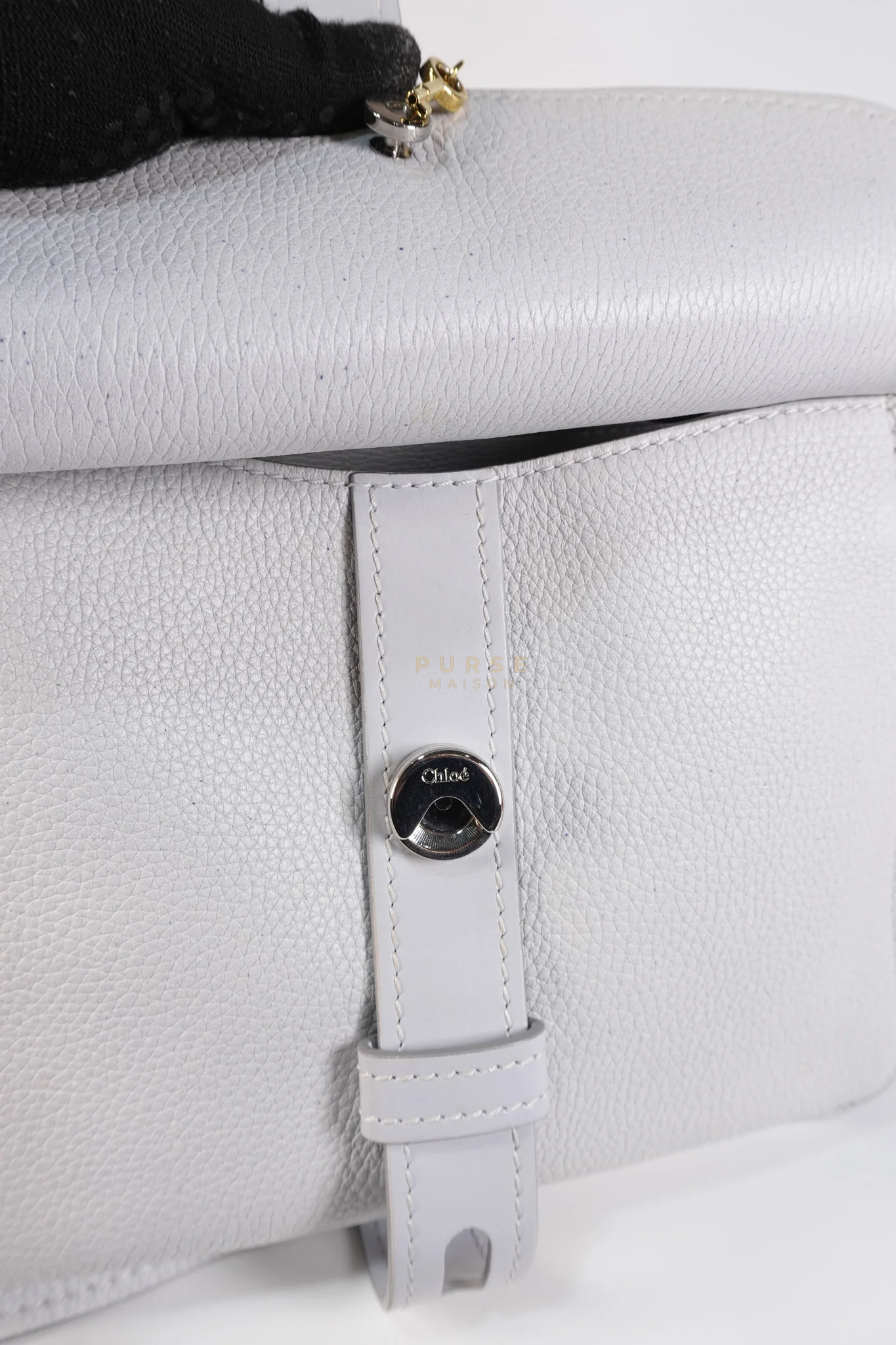 Chloe Aby Day Bag Small in Light Gray - Image 24