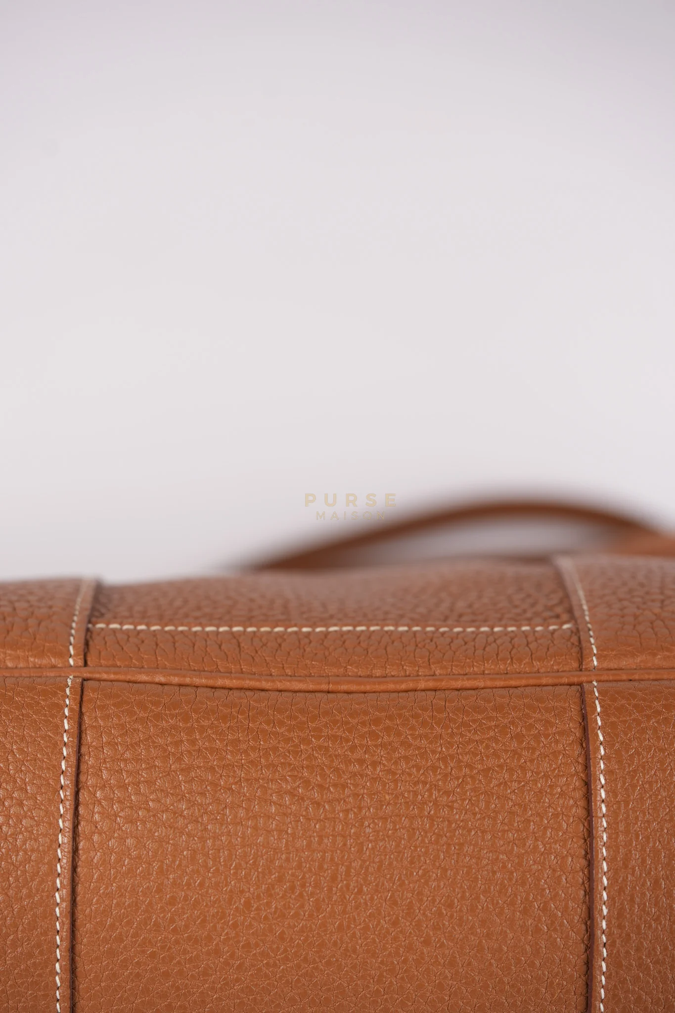 Hermes Garden Party Tote Bag(GPT) 36 in Gold Clemence Palladium Hardware Stamp X(2016) - Image 14