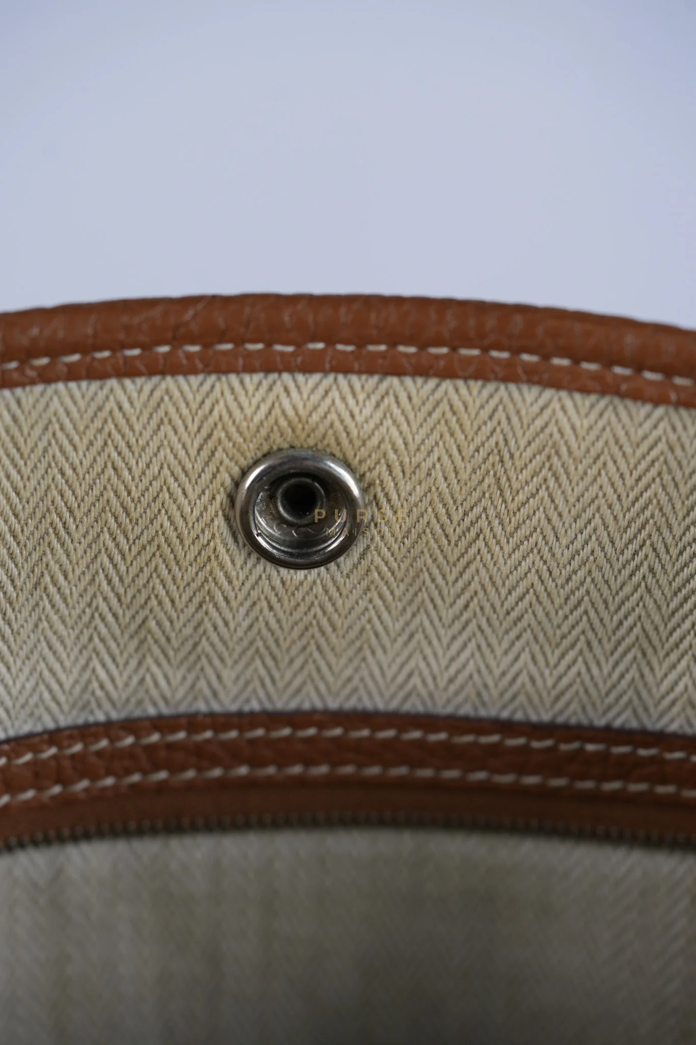 Hermes Garden Party Tote Bag(GPT) 36 in Gold Clemence Palladium Hardware Stamp X(2016) - Image 31