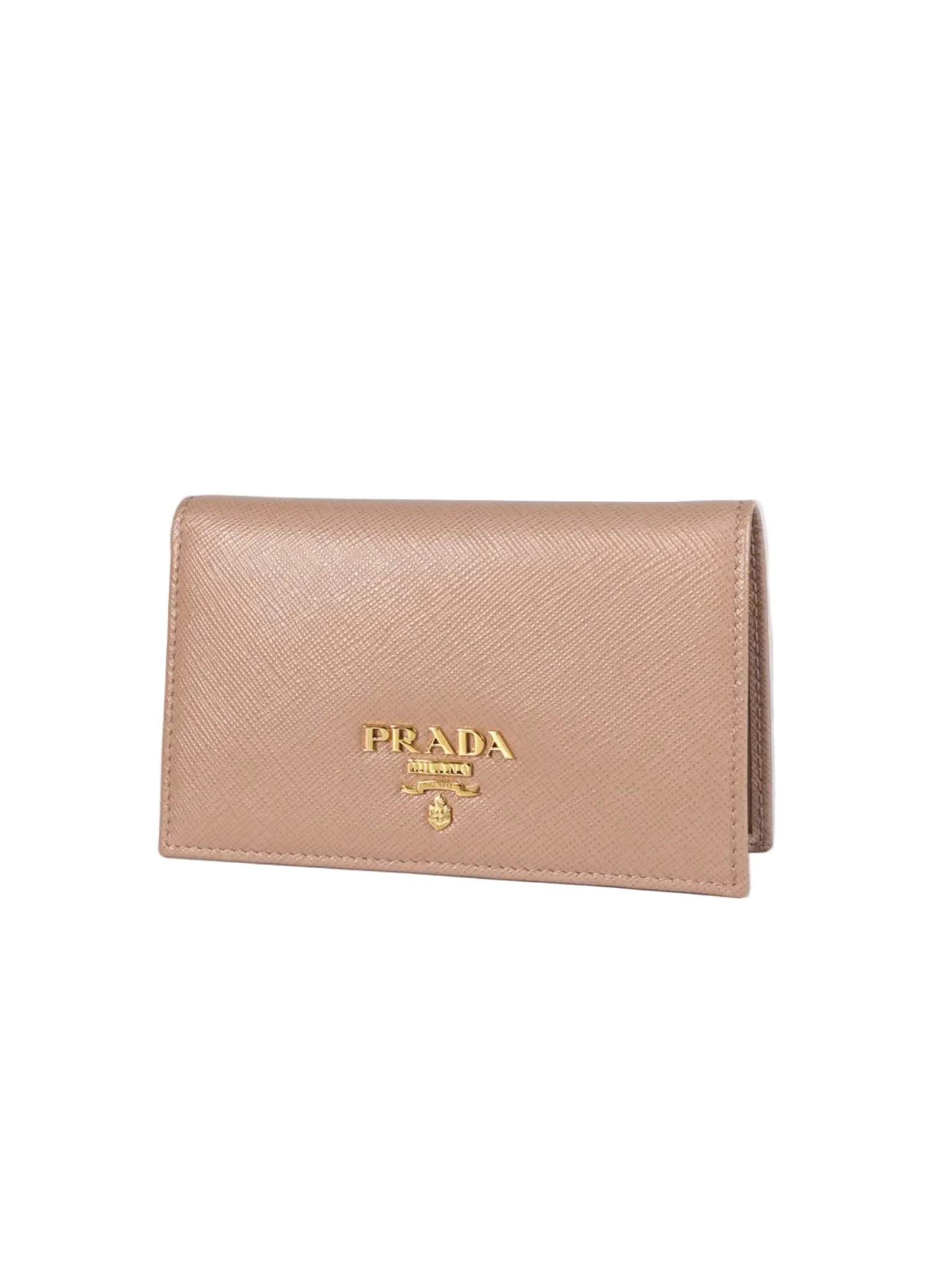 Prada 1MV020 Card Holder in Cipria/Beige Saffiano Leather - Image 3