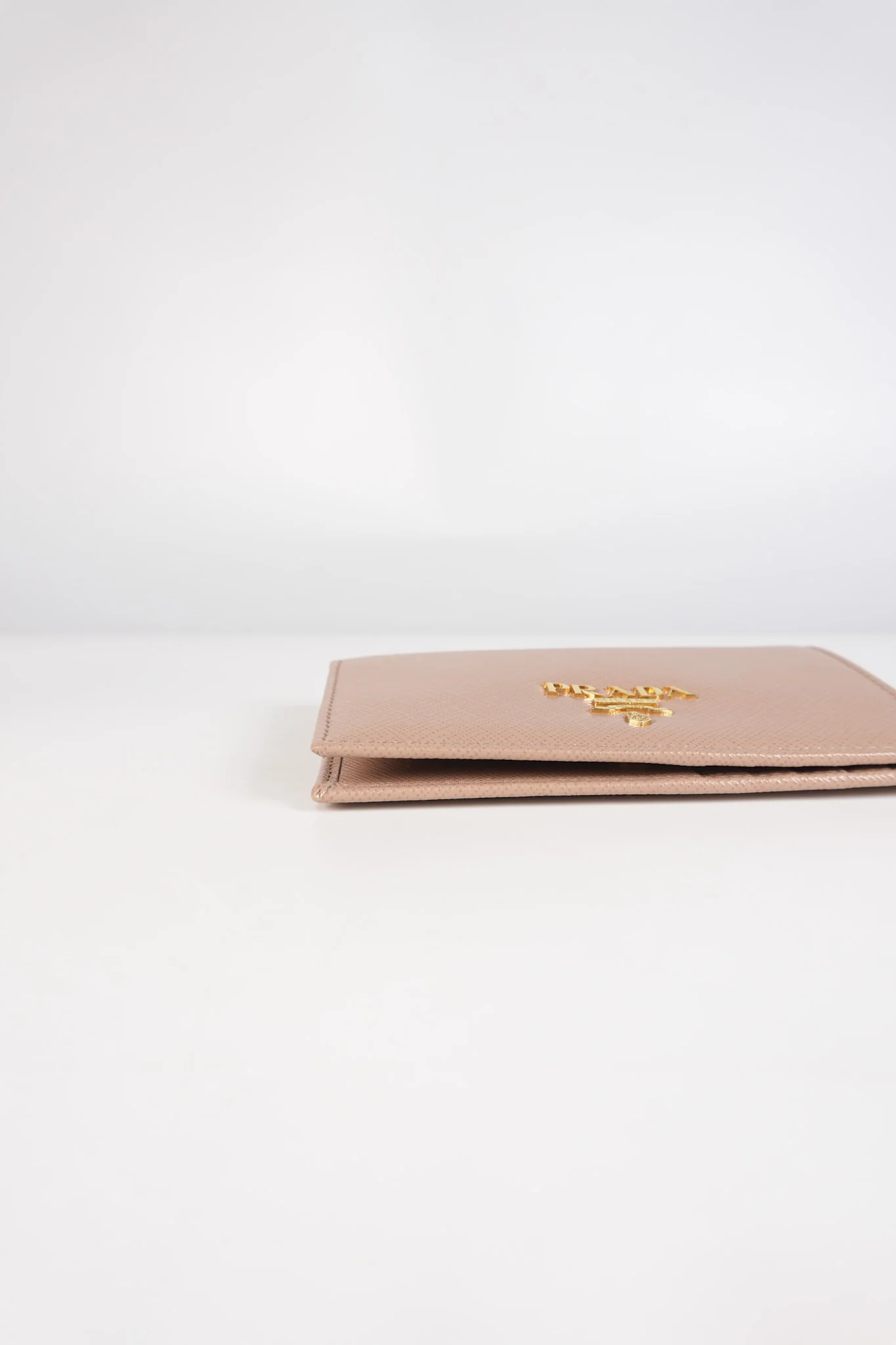 Prada 1MV020 Card Holder in Cipria/Beige Saffiano Leather - Image 9