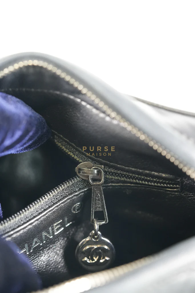 Chanel Square Camera Bag Vintage Quilted Lambskin Leather and Silver Hardware Series 4 - Image 30