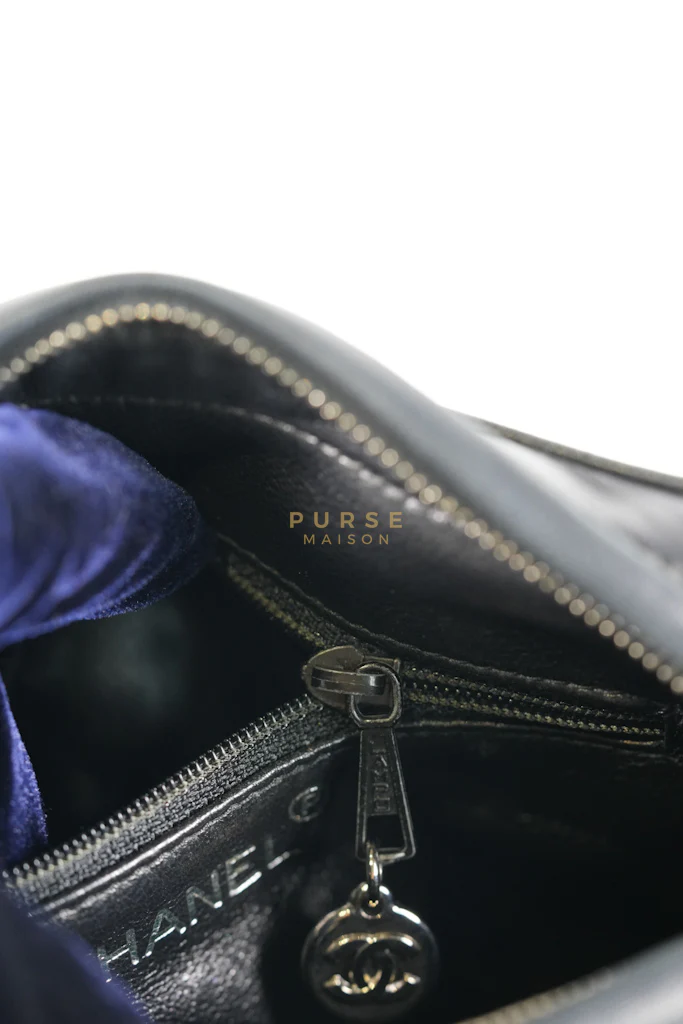 Chanel Square Camera Bag Vintage Quilted Lambskin Leather and Silver Hardware Series 4 - Image 37
