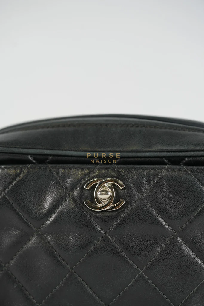 Chanel Square Camera Bag Vintage Quilted Lambskin Leather and Silver Hardware Series 4 - Image 38