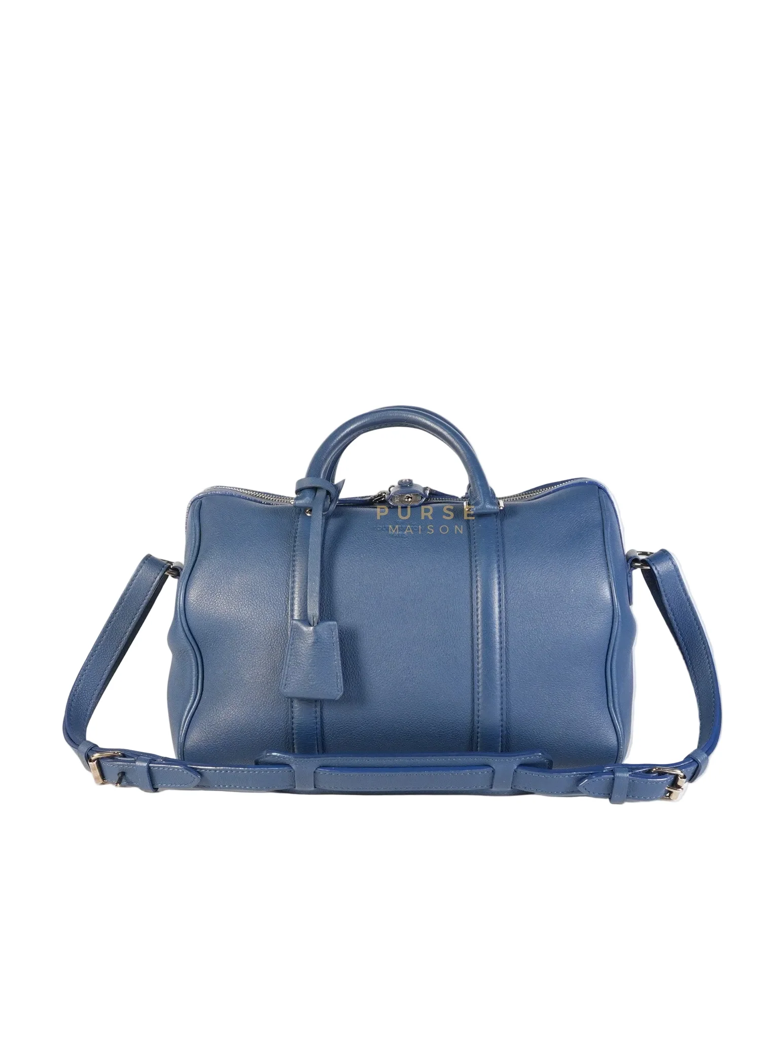 Louis Vuitton Speedy Sofia Coppola PM in Blue Ocean Calfskin Leather Crossbody Bag (Date Code: TR1143)
