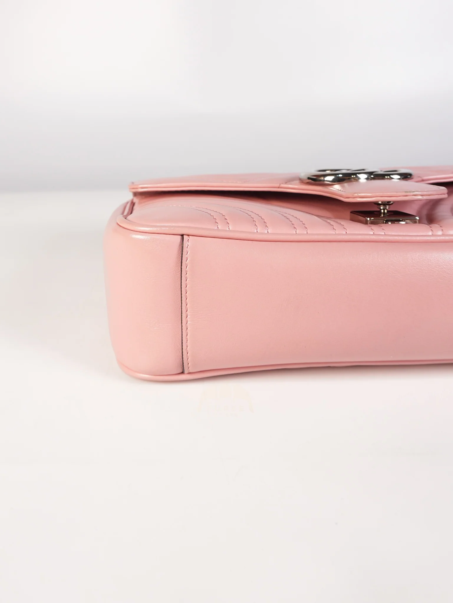 Gucci Marmont Small in Pink Matelasse Leather and Silver Hardware Crossbody Bag - Image 9
