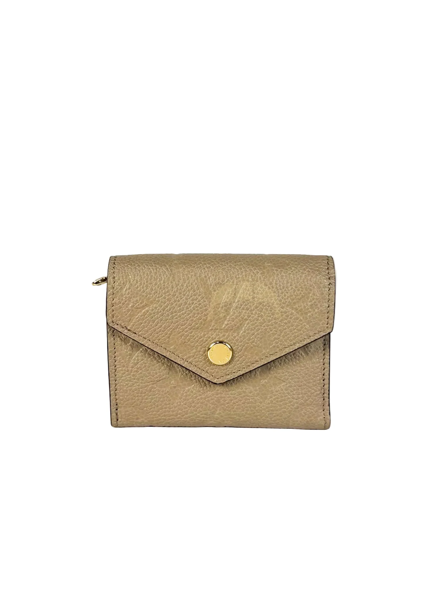 Louis Vuitton Rosalie Wallet in Tourterelle Monogram Empreinte Leather (Microchip)
