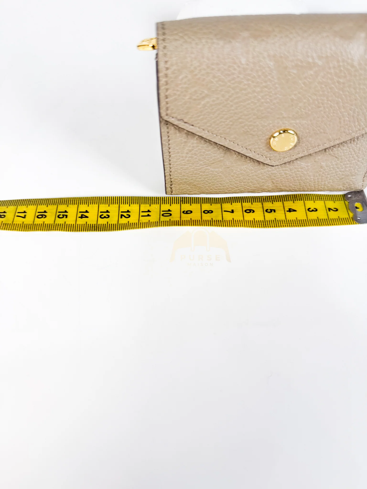 Louis Vuitton Rosalie Wallet in Tourterelle Monogram Empreinte Leather (Microchip) - Image 21