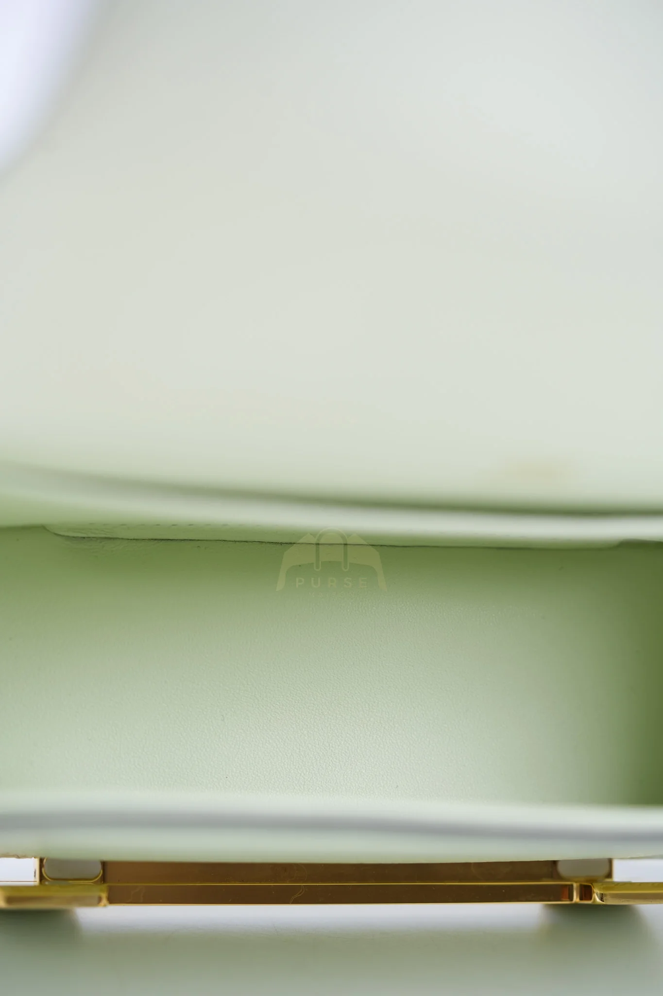 Hermes Geta Vert Fizz in Chevre Mysore Leather and Gold Hardware Stamp B (2023) - Image 28