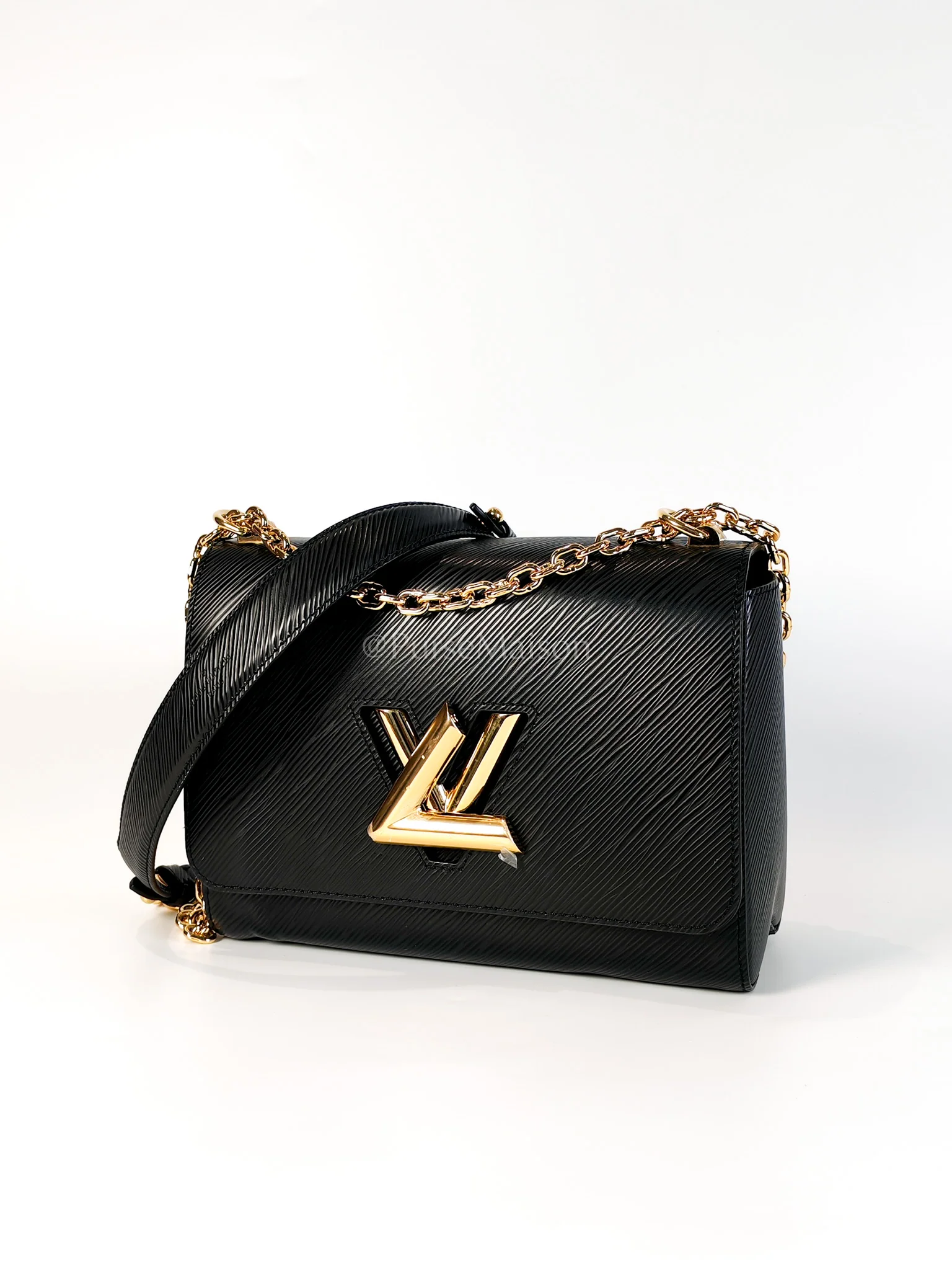 Louis Vuitton Twist Lock MM in Black Epi Leather Gold Hardware (Microchip) - Image 3