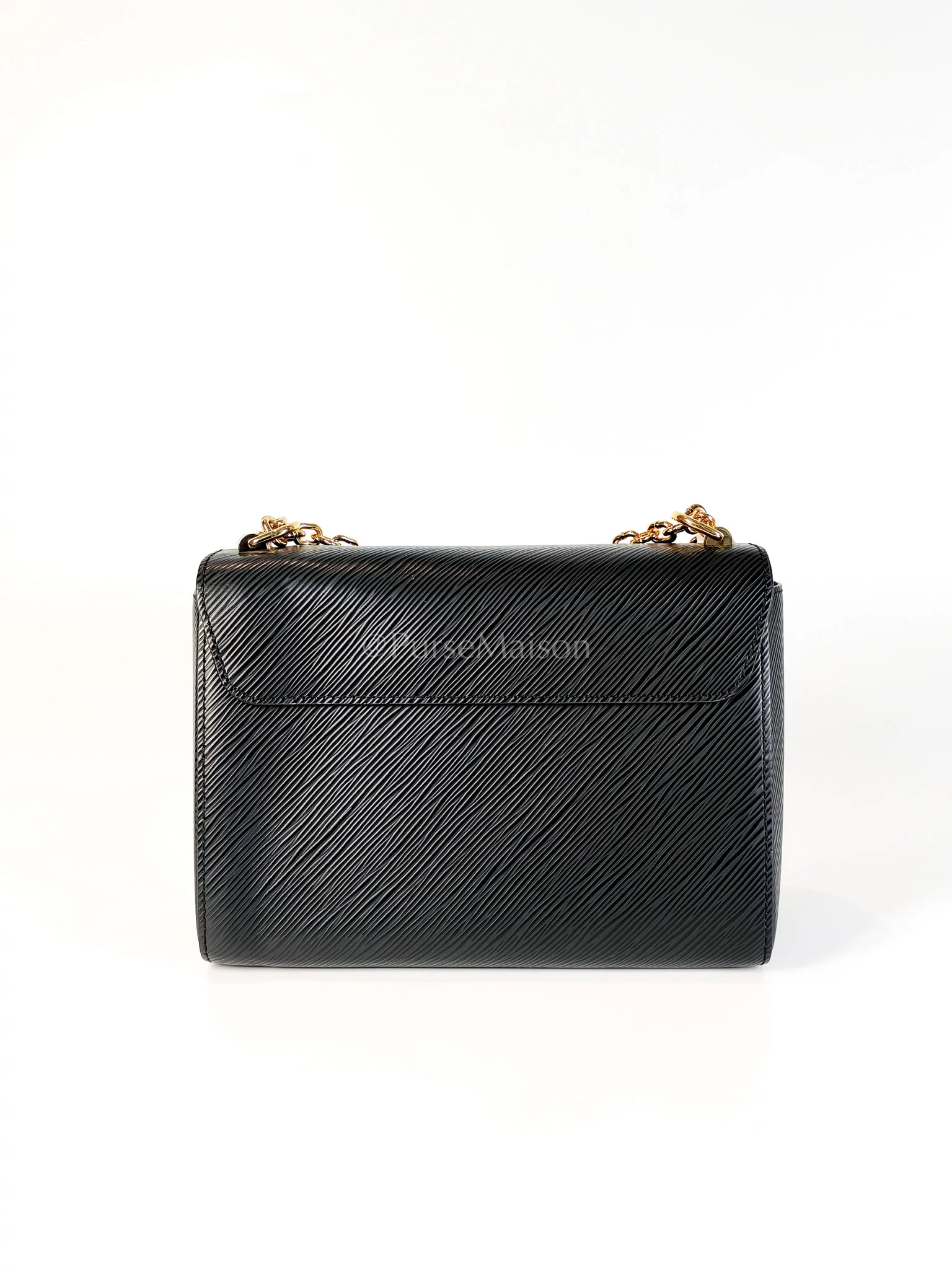 Louis Vuitton Twist Lock MM in Black Epi Leather Gold Hardware (Microchip) - Image 4