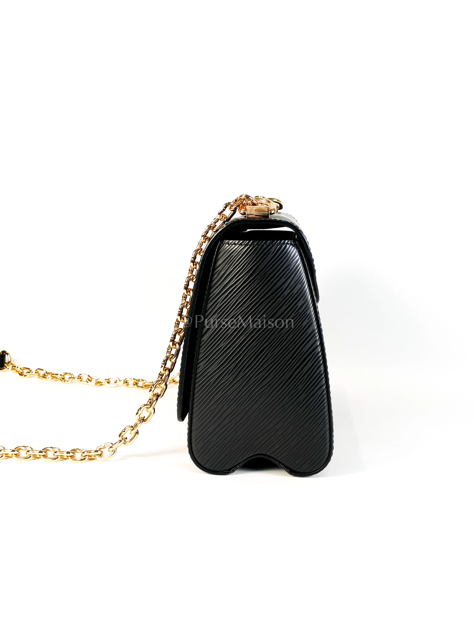 Louis Vuitton Twist Lock MM in Black Epi Leather Gold Hardware (Microchip) - Image 5