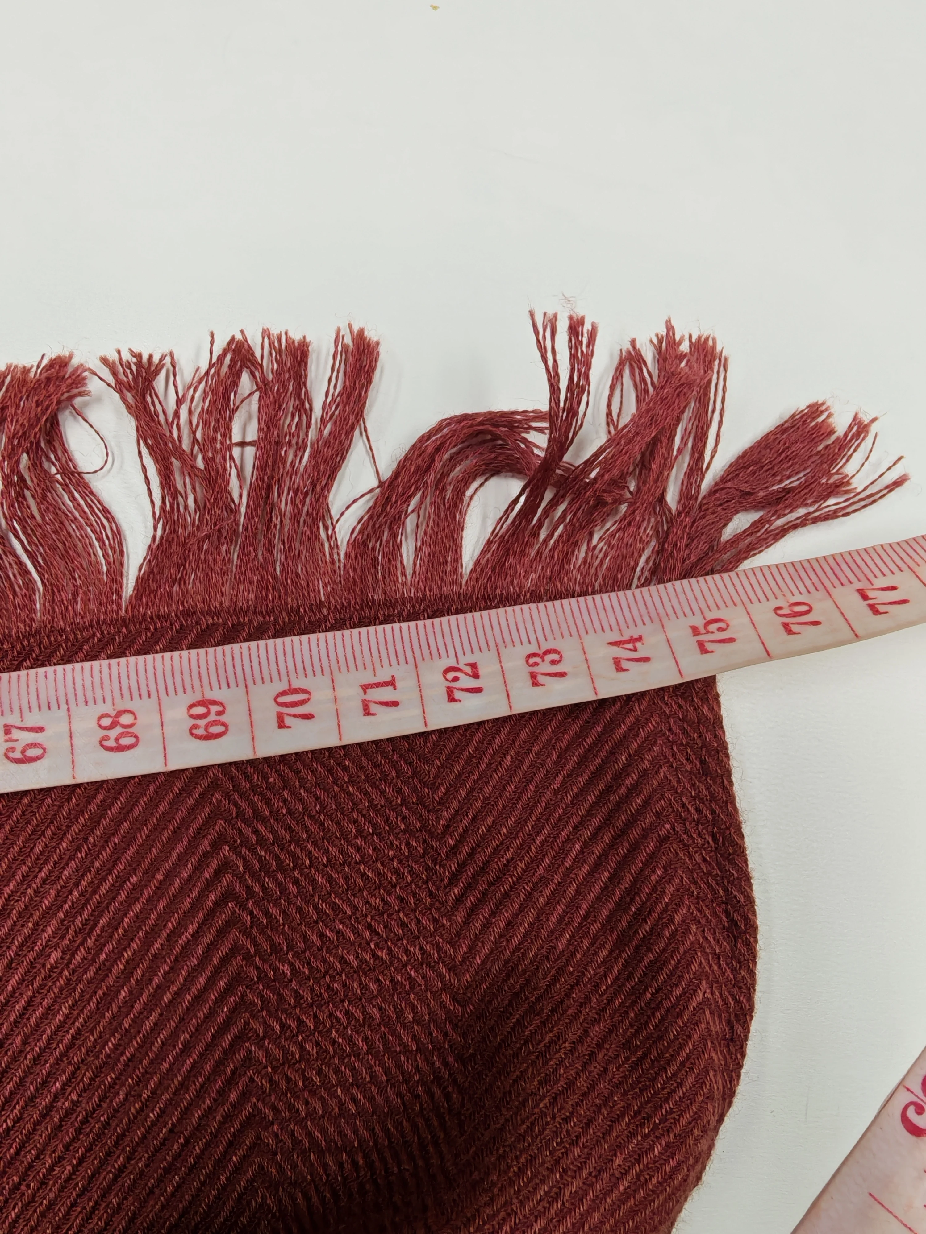 Hermes Etole New Libris Rouge Shawl (210cm x 75cm) - Image 11