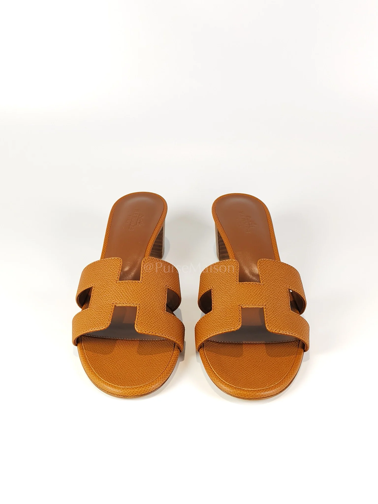 Hermes Oasis Gold in Epsom Leather Size 37.5 EU (24.5CM) - Image 4