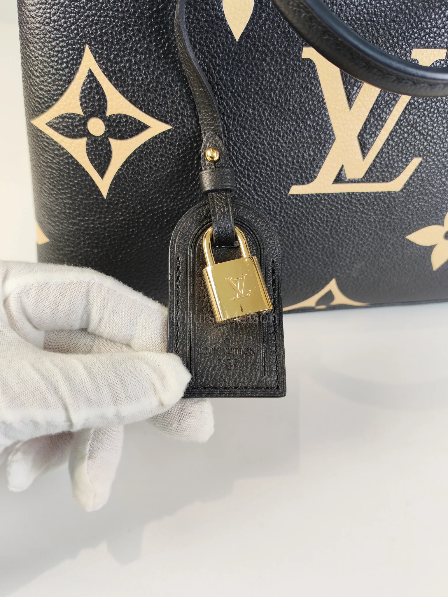 Louis Vuitton Petit Palais PM in Monogram Empreinte Bicolor Leather (Microchip) - Image 26