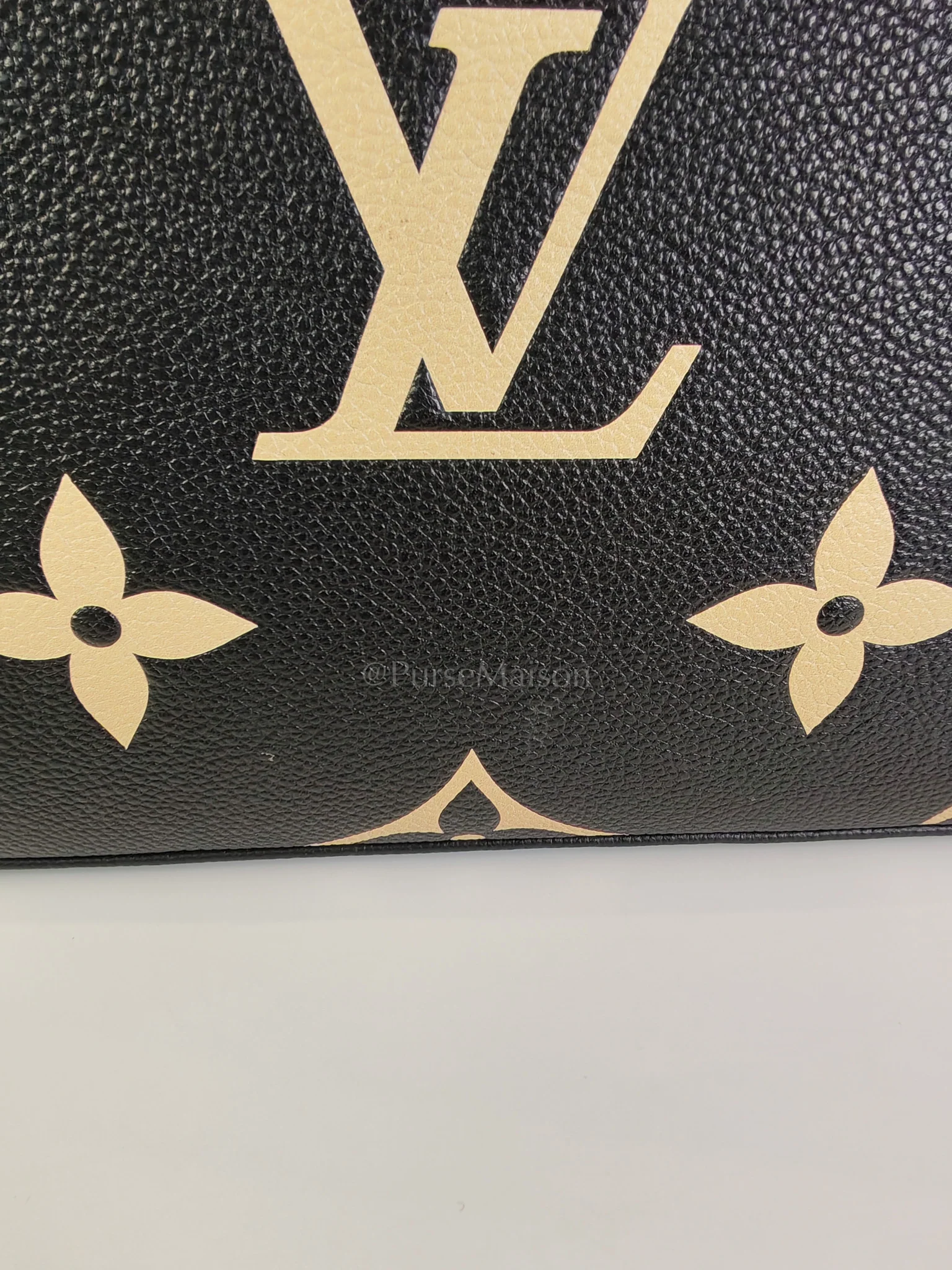 Louis Vuitton Petit Palais PM in Monogram Empreinte Bicolor Leather (Microchip) - Image 27