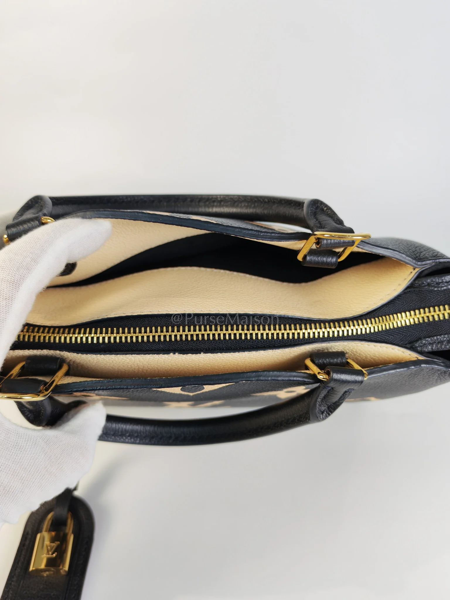Louis Vuitton Petit Palais PM in Monogram Empreinte Bicolor Leather (Microchip) - Image 28